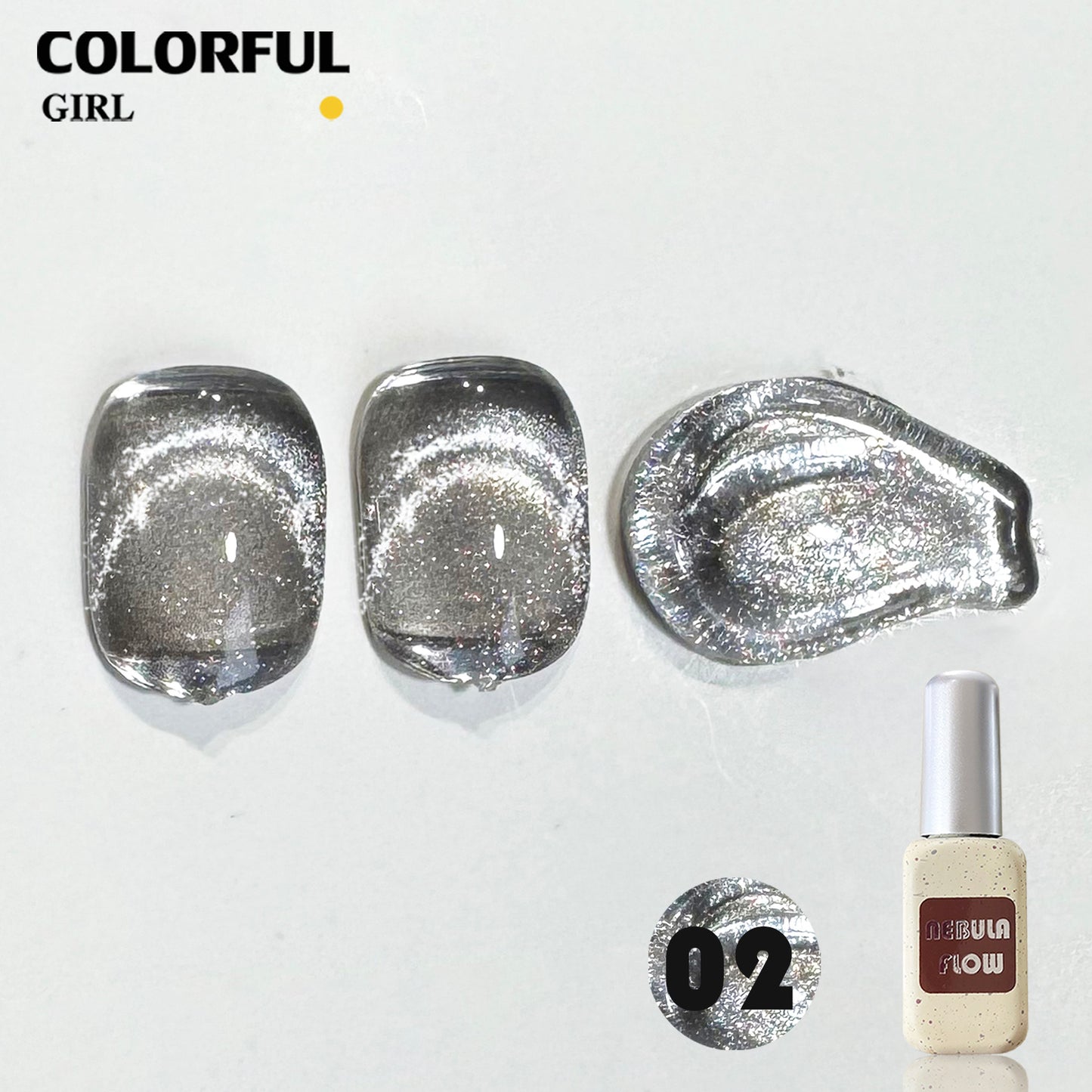 【พร้อมส่ง】NF-021|เบอร์ 1-24 สีเจลแคทอาย แบบแยกขวด NebulNFlow | สีแน่น ต้องอบ ส่งไว วิบวับ สีลูกแก้ว สวยมาก