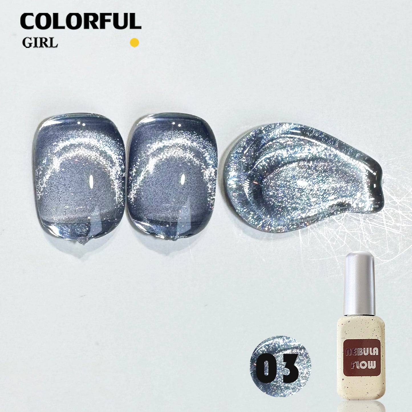 【พร้อมส่ง】NF-021|เบอร์ 1-24 สีเจลแคทอาย แบบแยกขวด NebulNFlow | สีแน่น ต้องอบ ส่งไว วิบวับ สีลูกแก้ว สวยมาก