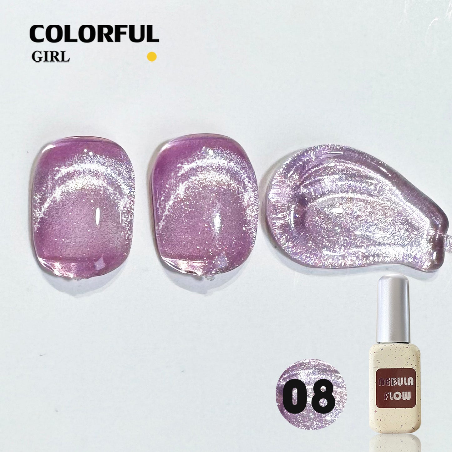 【พร้อมส่ง】NF-021|เบอร์ 1-24 สีเจลแคทอาย แบบแยกขวด NebulNFlow | สีแน่น ต้องอบ ส่งไว วิบวับ สีลูกแก้ว สวยมาก