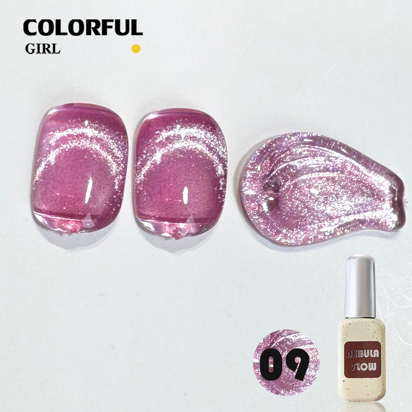 【พร้อมส่ง】NF-021|เบอร์ 1-24 สีเจลแคทอาย แบบแยกขวด NebulNFlow | สีแน่น ต้องอบ ส่งไว วิบวับ สีลูกแก้ว สวยมาก