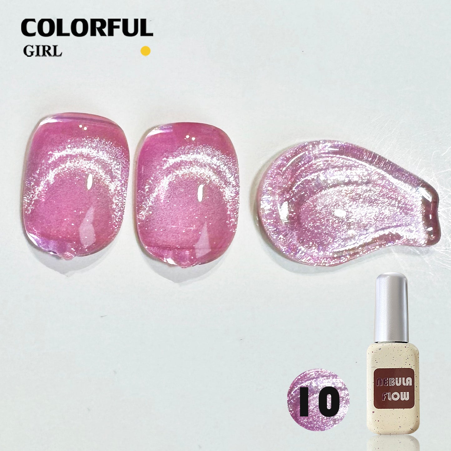 【พร้อมส่ง】NF-021|เบอร์ 1-24 สีเจลแคทอาย แบบแยกขวด NebulNFlow | สีแน่น ต้องอบ ส่งไว วิบวับ สีลูกแก้ว สวยมาก