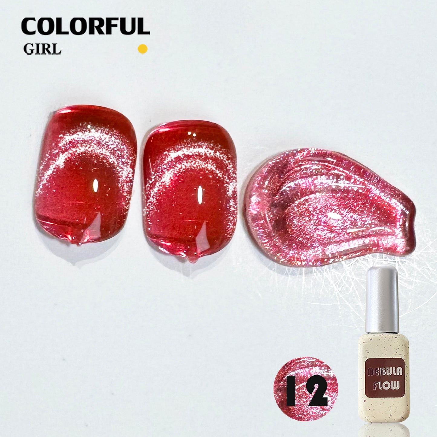 【พร้อมส่ง】NF-021|เบอร์ 1-24 สีเจลแคทอาย แบบแยกขวด NebulNFlow | สีแน่น ต้องอบ ส่งไว วิบวับ สีลูกแก้ว สวยมาก