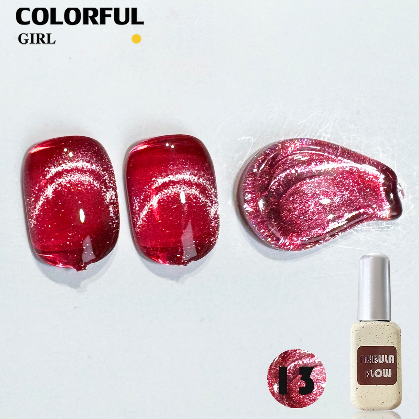 【พร้อมส่ง】NF-021|เบอร์ 1-24 สีเจลแคทอาย แบบแยกขวด NebulNFlow | สีแน่น ต้องอบ ส่งไว วิบวับ สีลูกแก้ว สวยมาก