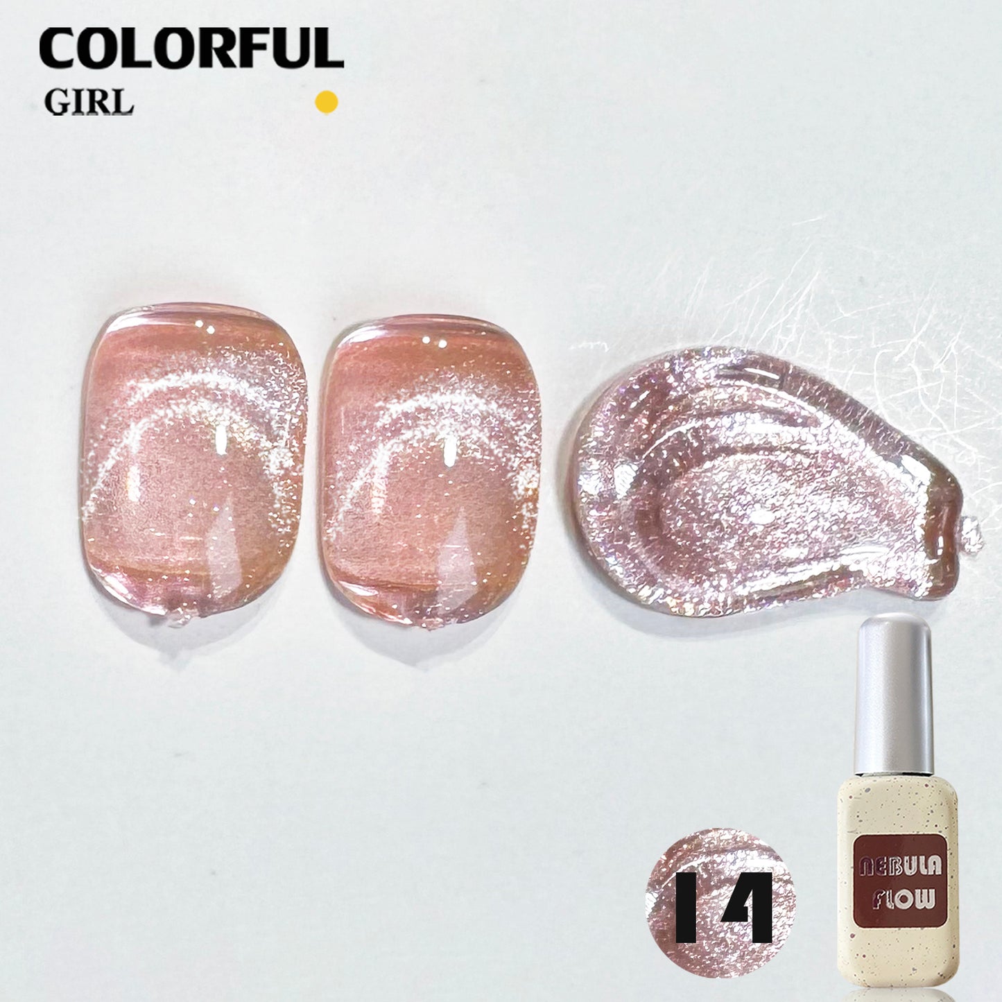 【พร้อมส่ง】NF-021|เบอร์ 1-24 สีเจลแคทอาย แบบแยกขวด NebulNFlow | สีแน่น ต้องอบ ส่งไว วิบวับ สีลูกแก้ว สวยมาก