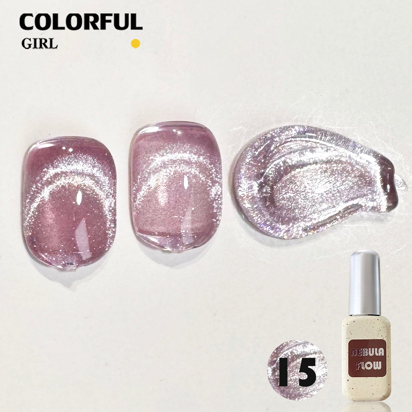 【พร้อมส่ง】NF-021|เบอร์ 1-24 สีเจลแคทอาย แบบแยกขวด NebulNFlow | สีแน่น ต้องอบ ส่งไว วิบวับ สีลูกแก้ว สวยมาก