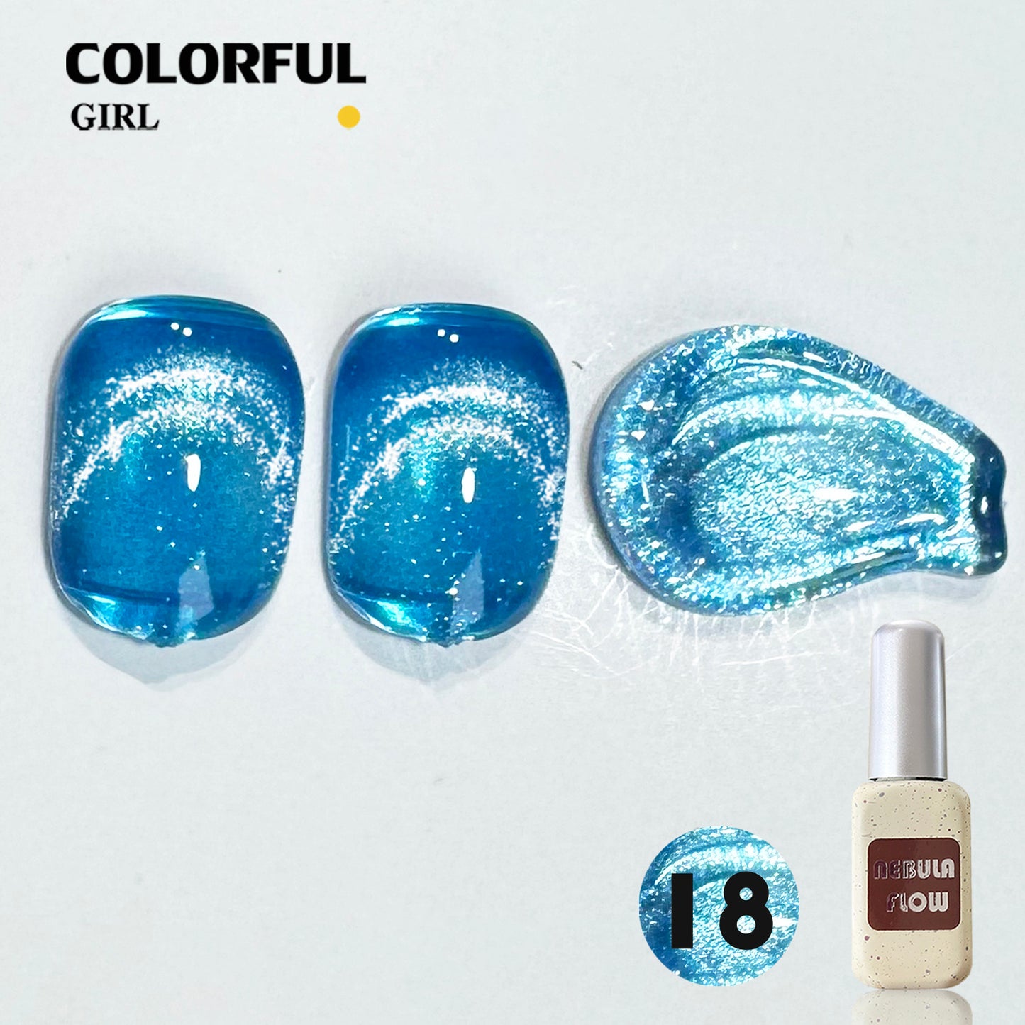 【พร้อมส่ง】NF-021|เบอร์ 1-24 สีเจลแคทอาย แบบแยกขวด NebulNFlow | สีแน่น ต้องอบ ส่งไว วิบวับ สีลูกแก้ว สวยมาก