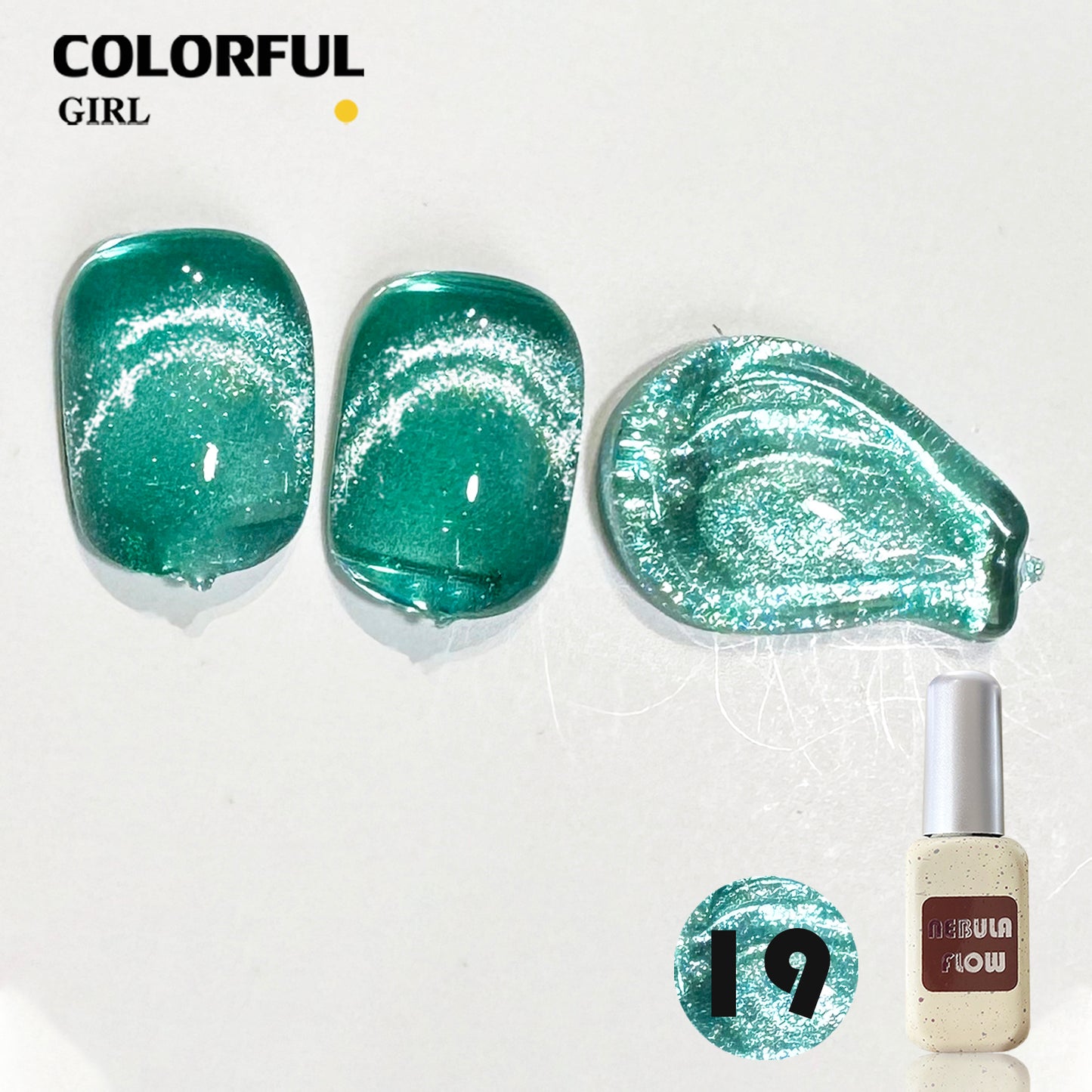 【พร้อมส่ง】NF-021|เบอร์ 1-24 สีเจลแคทอาย แบบแยกขวด NebulNFlow | สีแน่น ต้องอบ ส่งไว วิบวับ สีลูกแก้ว สวยมาก
