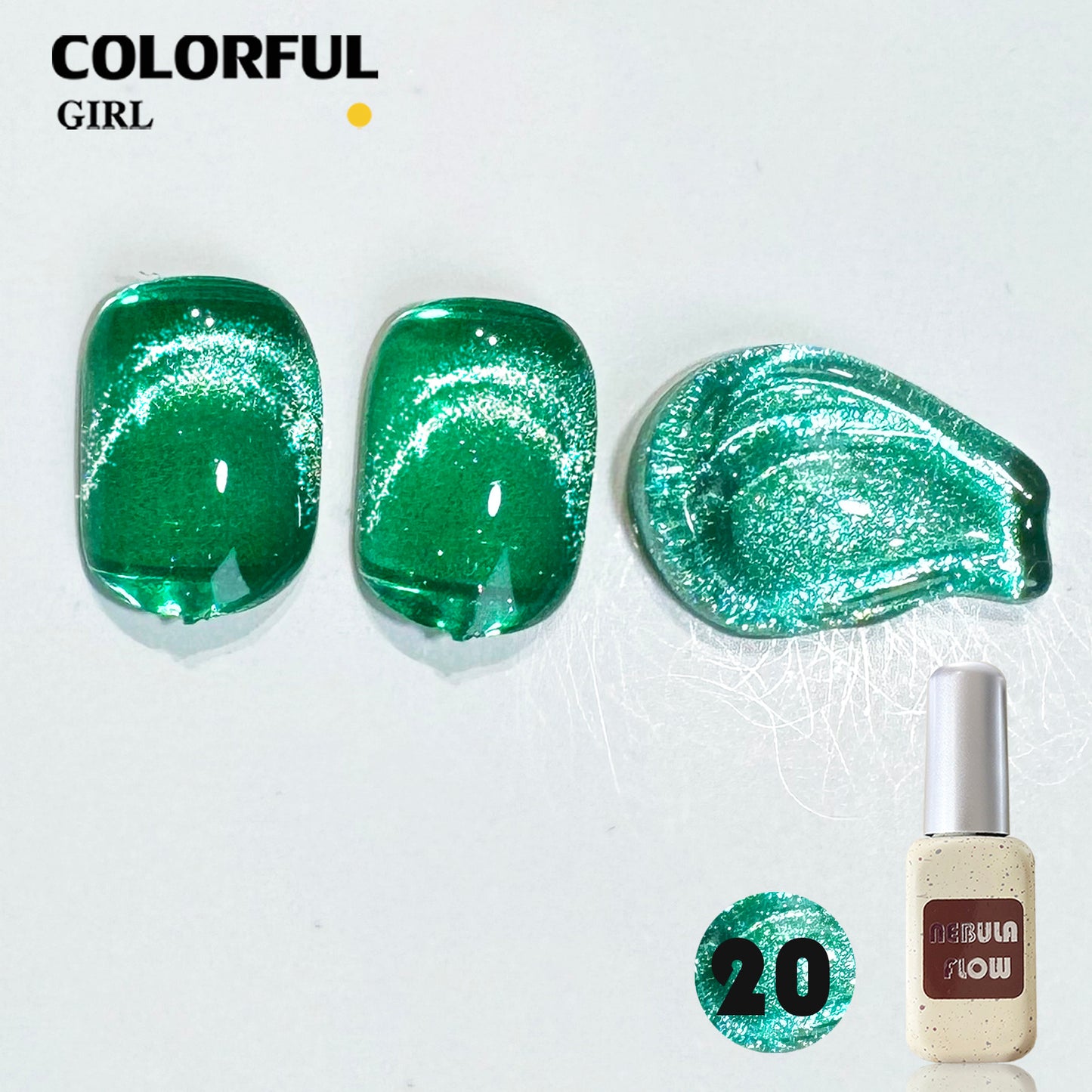 【พร้อมส่ง】NF-021|เบอร์ 1-24 สีเจลแคทอาย แบบแยกขวด NebulNFlow | สีแน่น ต้องอบ ส่งไว วิบวับ สีลูกแก้ว สวยมาก