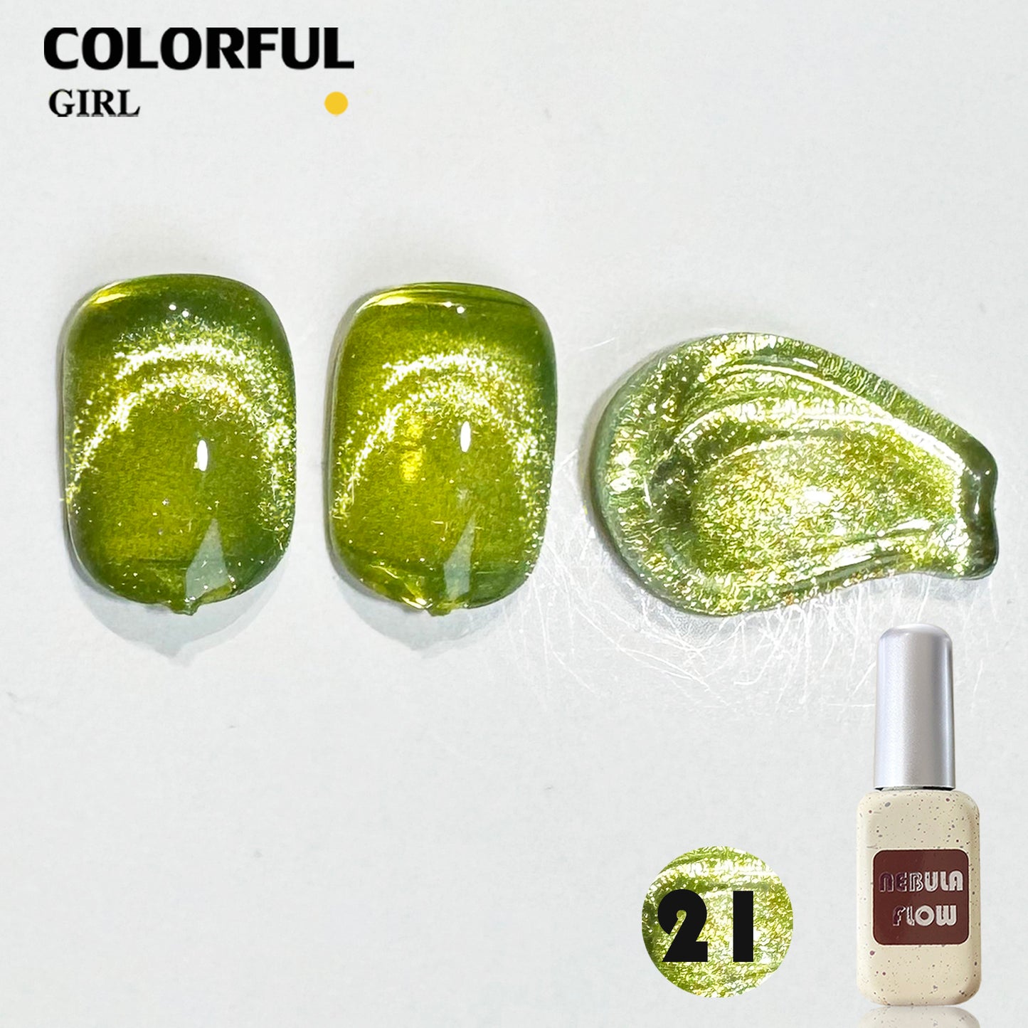【พร้อมส่ง】NF-021|เบอร์ 1-24 สีเจลแคทอาย แบบแยกขวด NebulNFlow | สีแน่น ต้องอบ ส่งไว วิบวับ สีลูกแก้ว สวยมาก