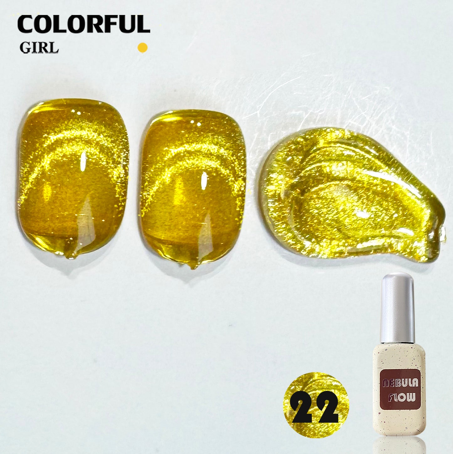 【พร้อมส่ง】NF-021|เบอร์ 1-24 สีเจลแคทอาย แบบแยกขวด NebulNFlow | สีแน่น ต้องอบ ส่งไว วิบวับ สีลูกแก้ว สวยมาก