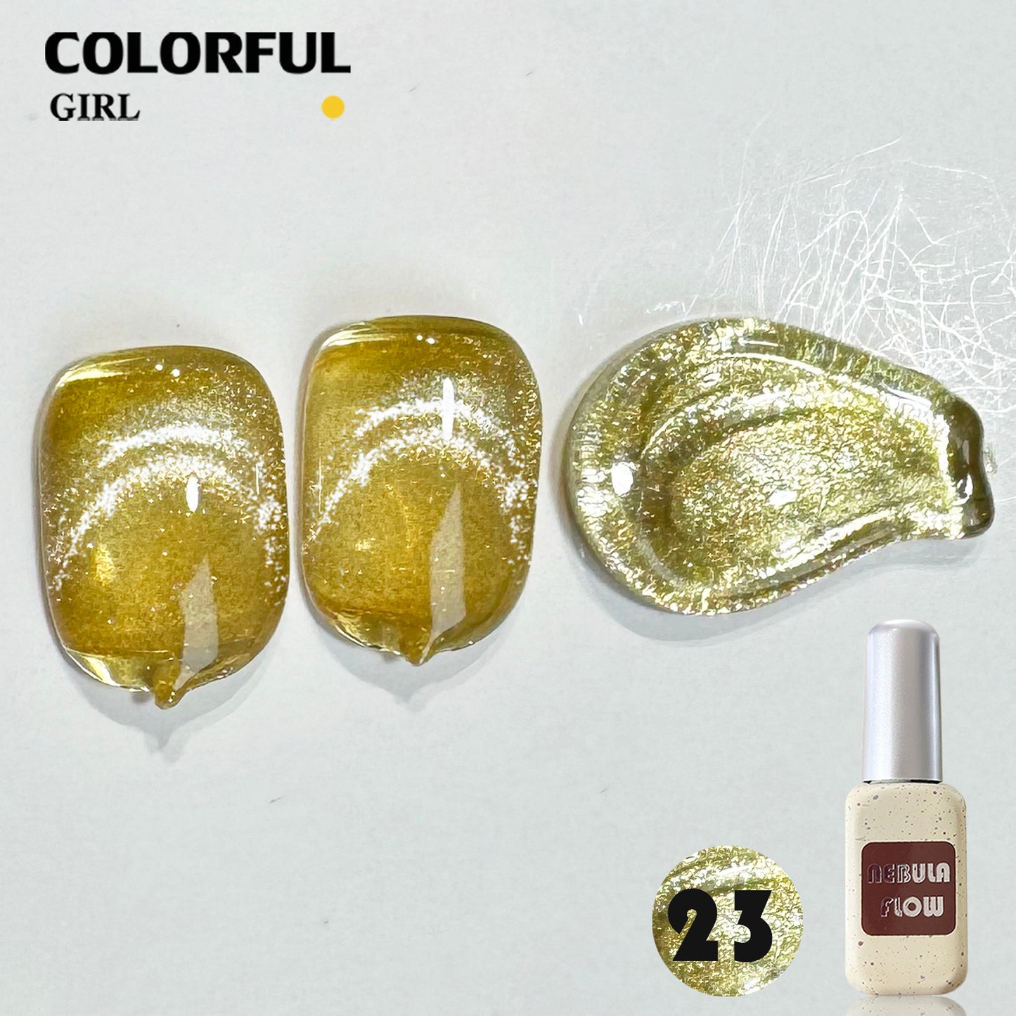 【พร้อมส่ง】NF-021|เบอร์ 1-24 สีเจลแคทอาย แบบแยกขวด NebulNFlow | สีแน่น ต้องอบ ส่งไว วิบวับ สีลูกแก้ว สวยมาก