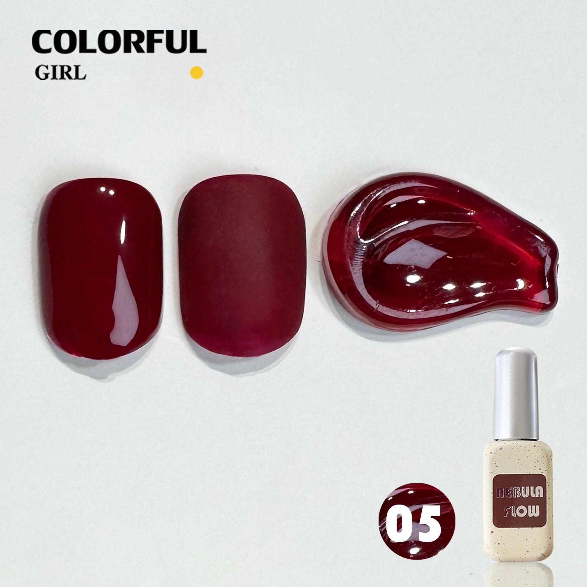 NebulNFlow เบอร์ 1-24 สี เจลสีแดง แบบแยกขวด |สีเจลไซรัป /สีเจลกลิซเตอร์/สีเจลสีพื้น/สีเจลแคทอาย