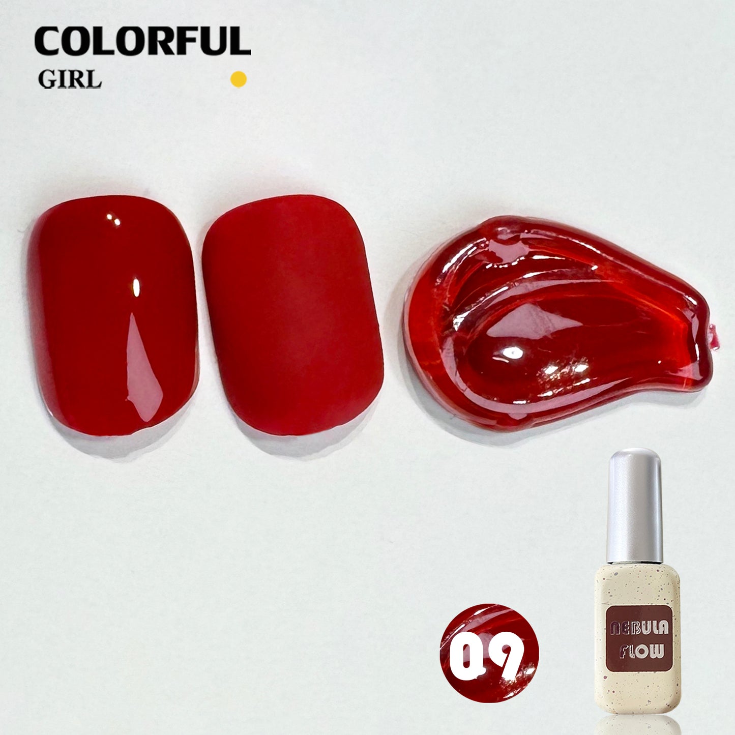 【พร้อมส่ง】NF-022| เบอร์ 1-24 สีเจลสีแดง แบบแยกขวด NebulNFlow|สีเจลไซรัป /สีเจลกลิซเตอร์/สีเจลสีพื้น/สีเจลแคทอาย ต้องอบ  สีแน่น วิบวับ สวยมาก