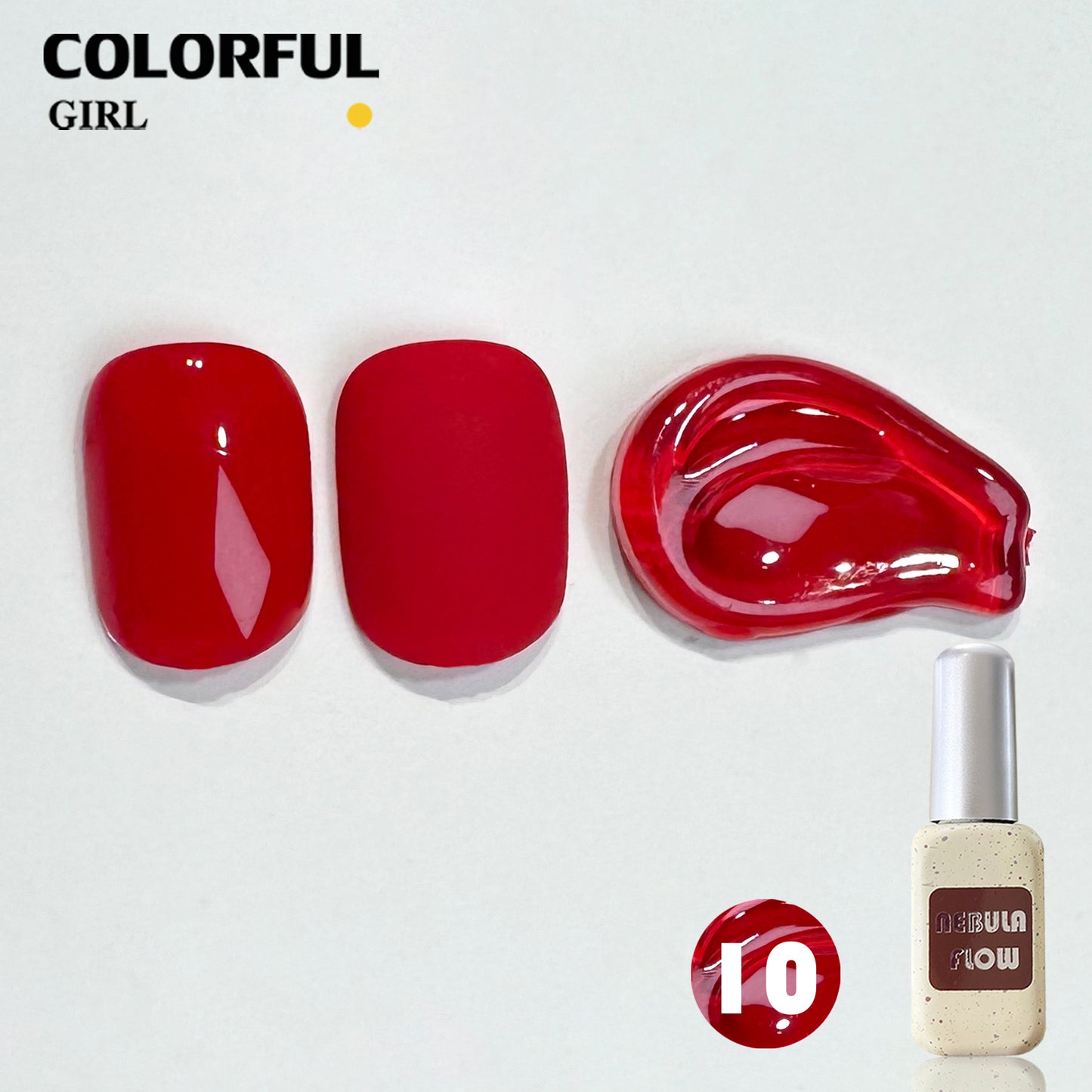 【พร้อมส่ง】NF-022| เบอร์ 1-24 สีเจลสีแดง แบบแยกขวด NebulNFlow|สีเจลไซรัป /สีเจลกลิซเตอร์/สีเจลสีพื้น/สีเจลแคทอาย ต้องอบ  สีแน่น วิบวับ สวยมาก