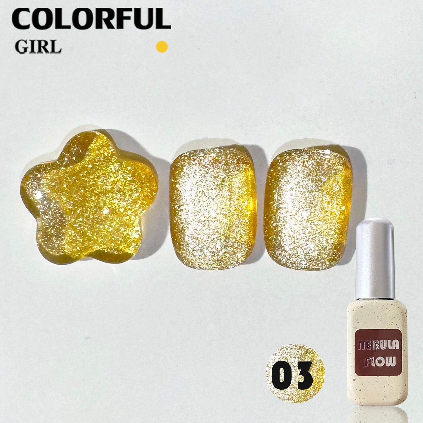 【พร้อมส่ง】NF-001|แบบแยกขวด เบอร์ 1-12 สีลูกแก้ว NebulNFlow |cat eye สีแน่น วิบวับ สวยมาก ต้องอบ ส่งไว