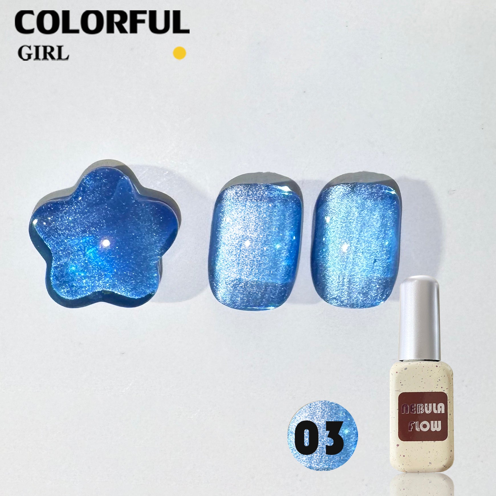 NebulNFlow แบบแยกขวด เบอร์ 1-12 สีเจลแคทอายเนื้อซาติน