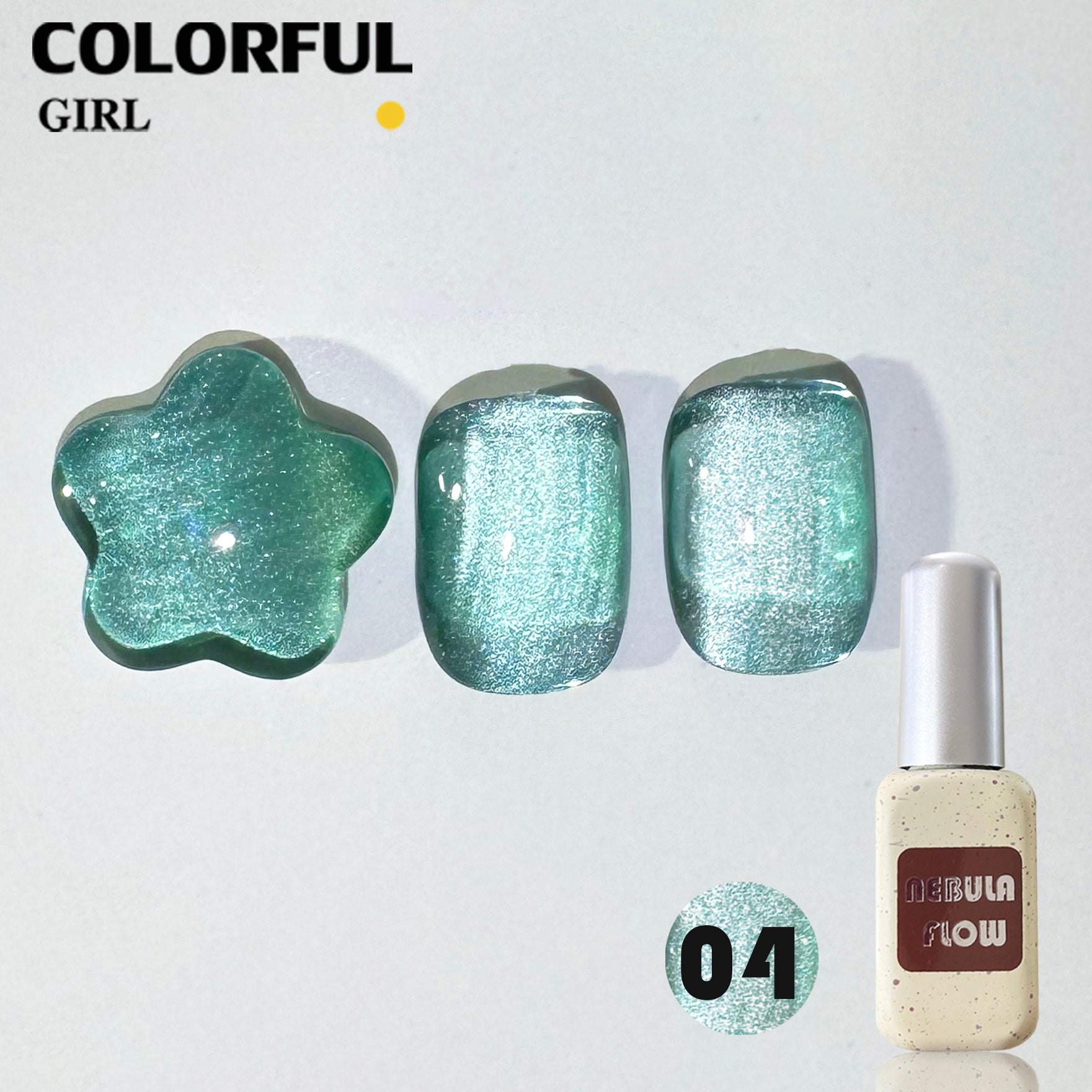 NebulNFlow แบบแยกขวด เบอร์ 1-12 สีเจลแคทอายเนื้อซาติน