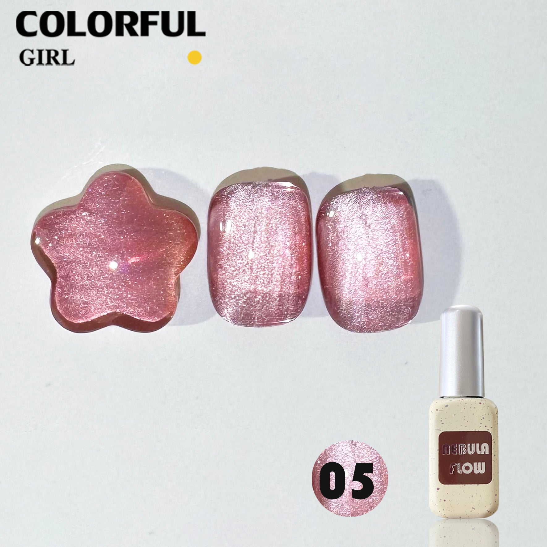 NebulNFlow แบบแยกขวด เบอร์ 1-12 สีเจลแคทอายเนื้อซาติน