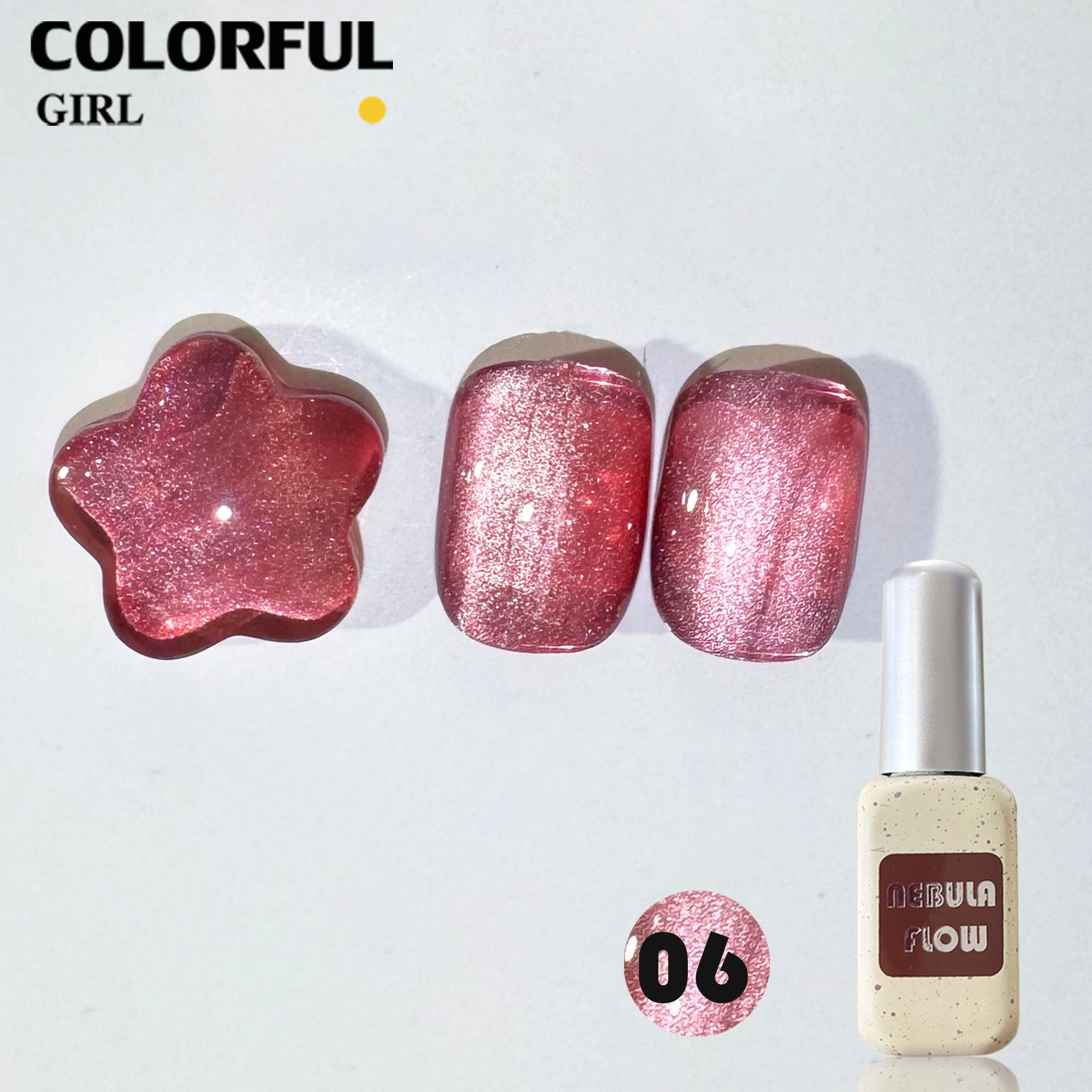 NebulNFlow แบบแยกขวด เบอร์ 1-12 สีเจลแคทอายเนื้อซาติน