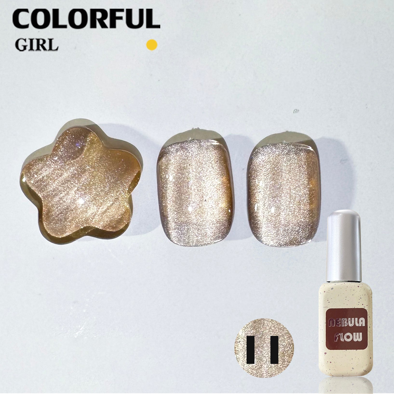 NebulNFlow แบบแยกขวด เบอร์ 1-12 สีเจลแคทอายเนื้อซาติน