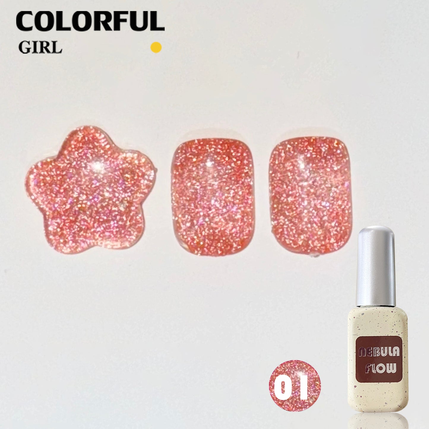 【พร้อมส่ง】NF-004|เบอร์ 1-12 แบบแยกขวด สีเจลแฟลช NebulNFlow | สีเล็บเจล ต้องอบ ส่งไว แถม ชาร์ทสี ยาทาเล็บเจล