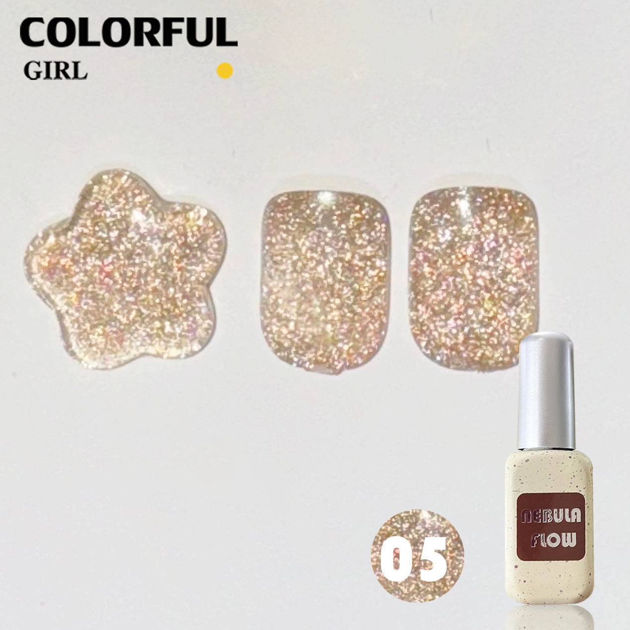 【พร้อมส่ง】NF-004|เบอร์ 1-12 แบบแยกขวด สีเจลแฟลช NebulNFlow | สีเล็บเจล ต้องอบ ส่งไว แถม ชาร์ทสี ยาทาเล็บเจล