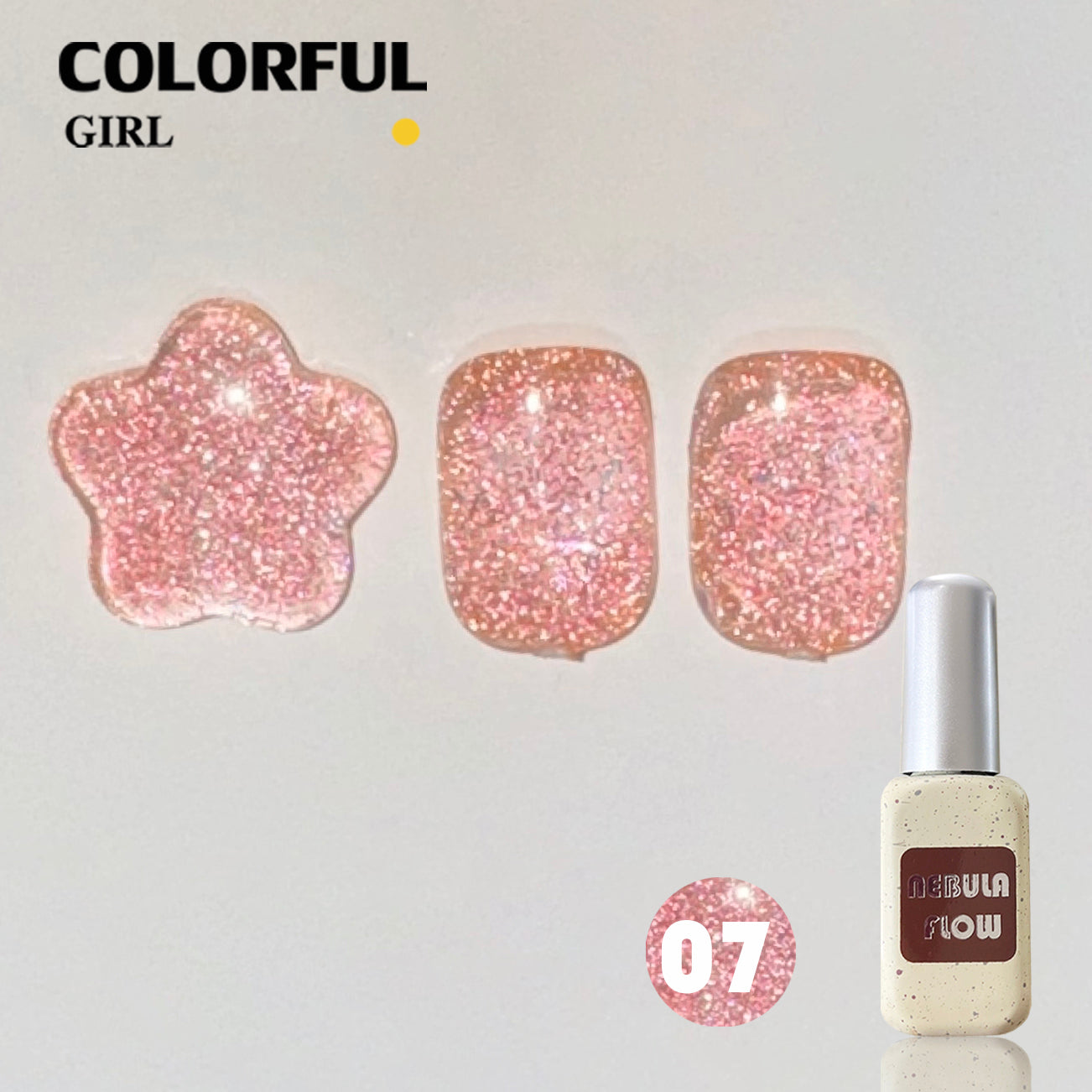 【พร้อมส่ง】NF-004|เบอร์ 1-12 แบบแยกขวด สีเจลแฟลช NebulNFlow | สีเล็บเจล ต้องอบ ส่งไว แถม ชาร์ทสี ยาทาเล็บเจล