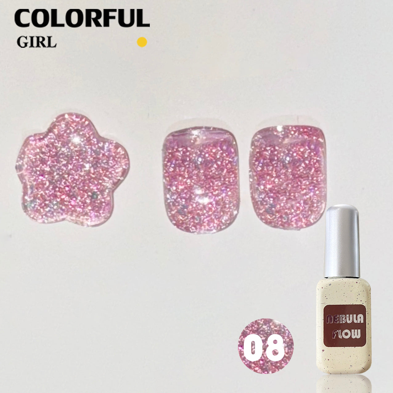 【พร้อมส่ง】NF-004|เบอร์ 1-12 แบบแยกขวด สีเจลแฟลช NebulNFlow | สีเล็บเจล ต้องอบ ส่งไว แถม ชาร์ทสี ยาทาเล็บเจล