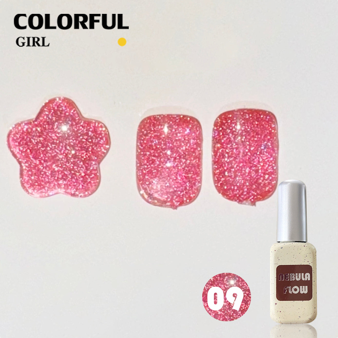 【พร้อมส่ง】NF-004|เบอร์ 1-12 แบบแยกขวด สีเจลแฟลช NebulNFlow | สีเล็บเจล ต้องอบ ส่งไว แถม ชาร์ทสี ยาทาเล็บเจล