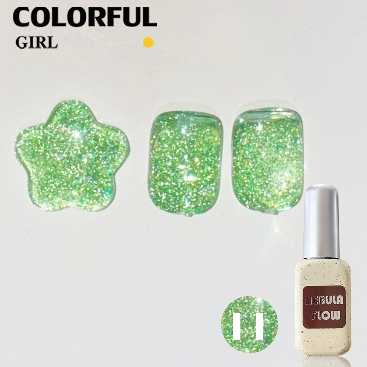 【พร้อมส่ง】NF-004|เบอร์ 1-12 แบบแยกขวด สีเจลแฟลช NebulNFlow | สีเล็บเจล ต้องอบ ส่งไว แถม ชาร์ทสี ยาทาเล็บเจล