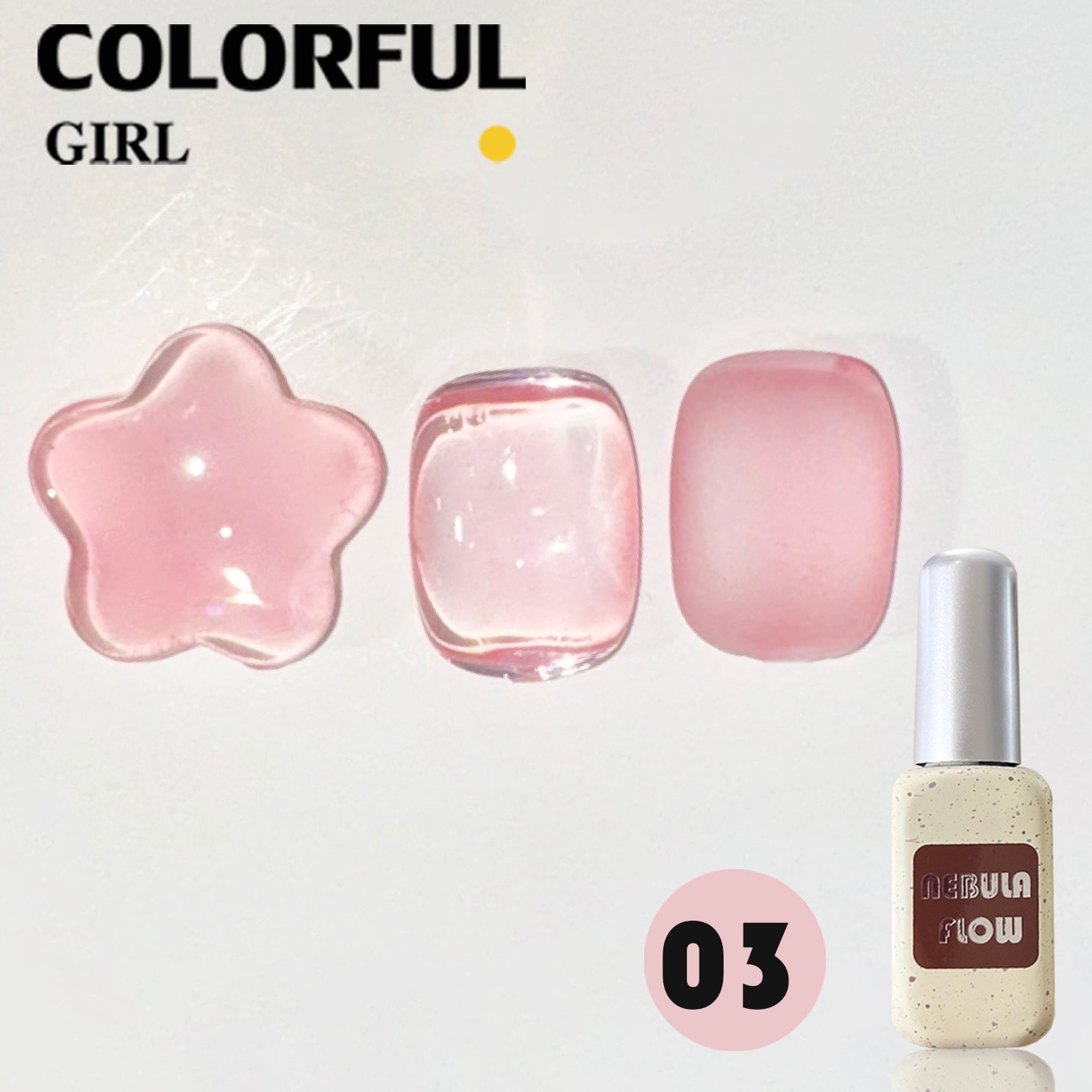 NebulNFlow สีไซรัป แบบแยกขวด เบอร์ 1-12 | สี Ice Peach สีธรรมชาติ ใกล้เคียงเล็บจริง
