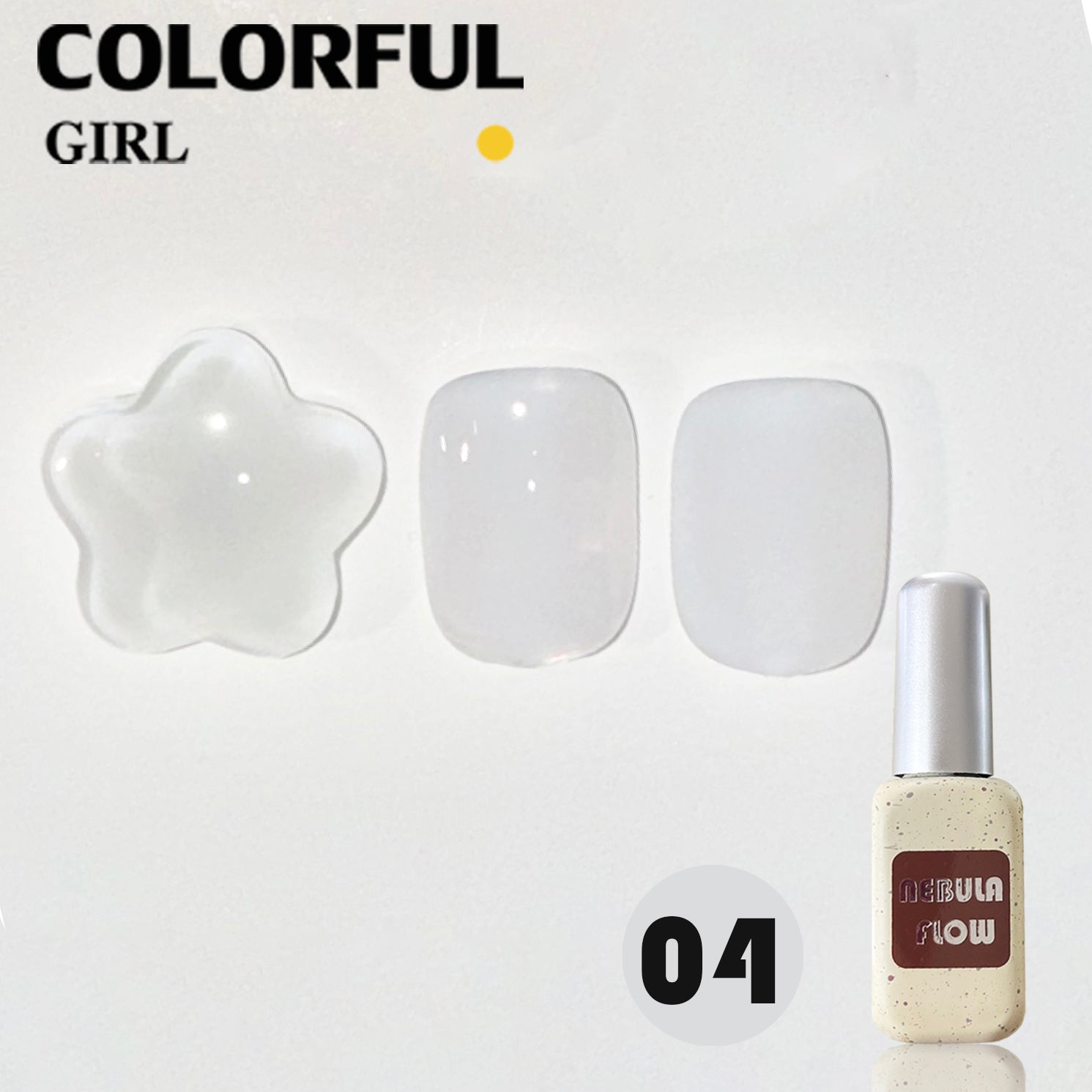 NebulNFlow สีไซรัป แบบแยกขวด เบอร์ 1-12 | สี Ice Peach สีธรรมชาติ ใกล้เคียงเล็บจริง