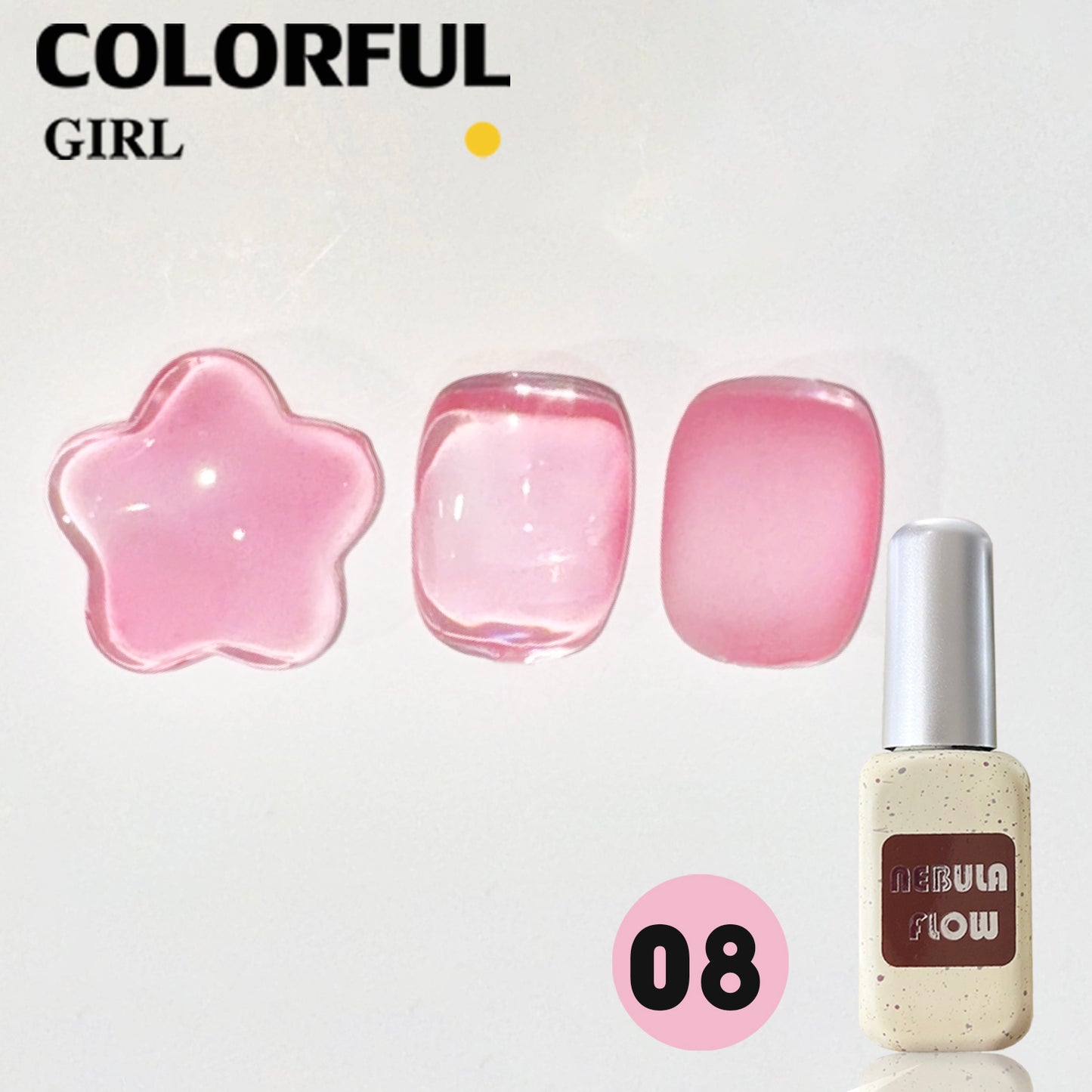 ✨พร้อมส่ง🇹🇭✨NF-005|เบอร์ 1-12 แบบแยกขวด สีเจลไซรัป NebulNFlow | 12 สี Ice Peach ต้องอบ ส่งไว สีธรรมชาติที่คล้ายสีผิวผิว