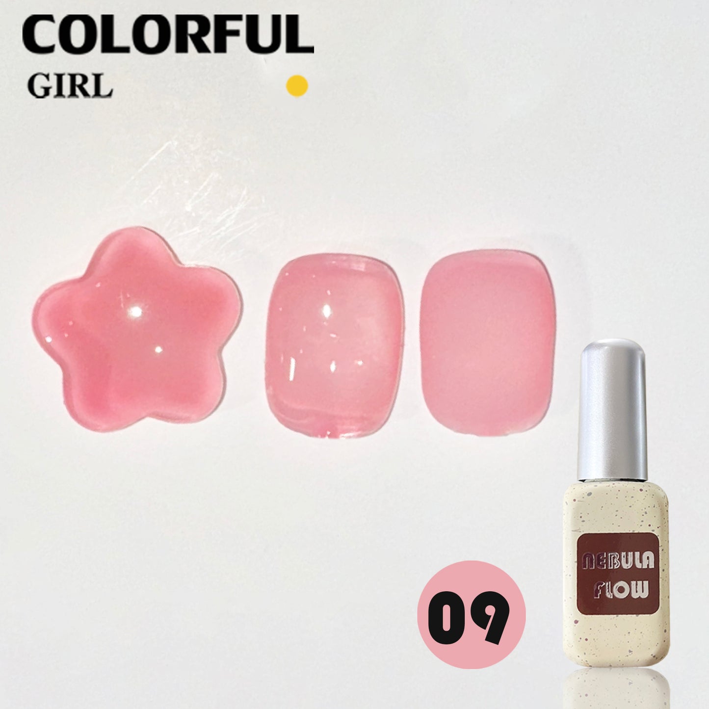 ✨พร้อมส่ง🇹🇭✨NF-005|เบอร์ 1-12 แบบแยกขวด สีเจลไซรัป NebulNFlow | 12 สี Ice Peach ต้องอบ ส่งไว สีธรรมชาติที่คล้ายสีผิวผิว