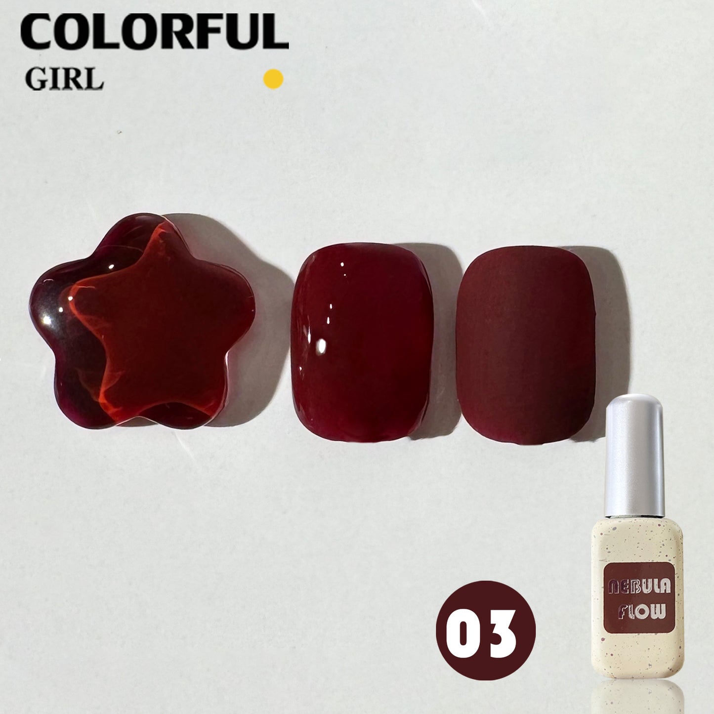 【พร้อมส่ง】NF-007|เบอร์ 1-12 แบบแยกขวด สีเจลสีแดง NebulNFlow| สีเจลสีพื้น/สีเจลแคทอาย/สีเจลกลิซเตอร์/สีเจลไซรัป วิบวับ สีแน่น ต้องอบ สวยมาก "