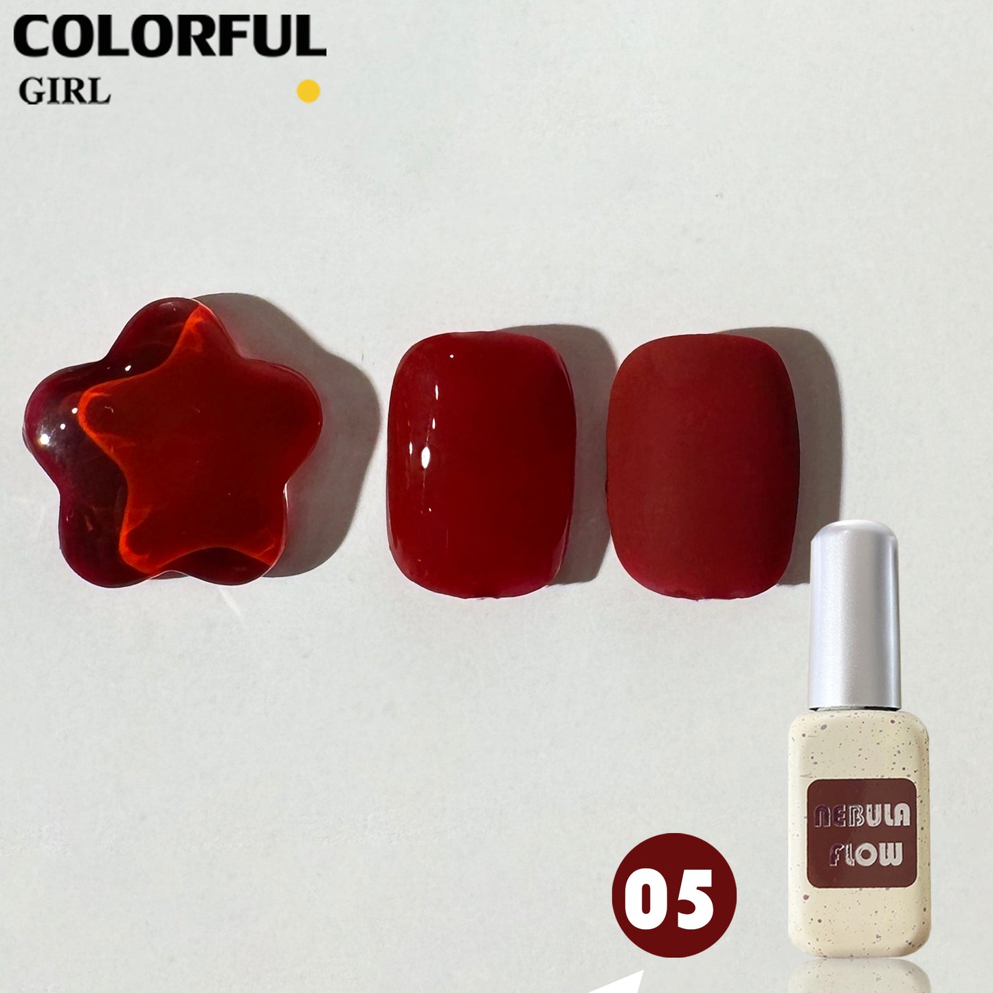 【พร้อมส่ง】NF-007|เบอร์ 1-12 แบบแยกขวด สีเจลสีแดง NebulNFlow| สีเจลสีพื้น/สีเจลแคทอาย/สีเจลกลิซเตอร์/สีเจลไซรัป วิบวับ สีแน่น ต้องอบ สวยมาก "
