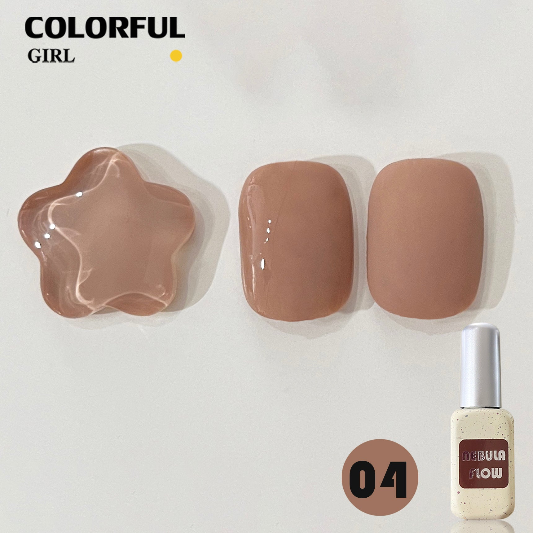 【พร้อมส่ง】 NF-009|12สี แบบแยกขวด สีเจลสีน้ำตาล NebulNFlow| สีเจลสีพื้น/ สีเจลกลิซเตอร์/สีเจลไซรัป วิบวับ สวยมาก สีแน่น ต้องอบ