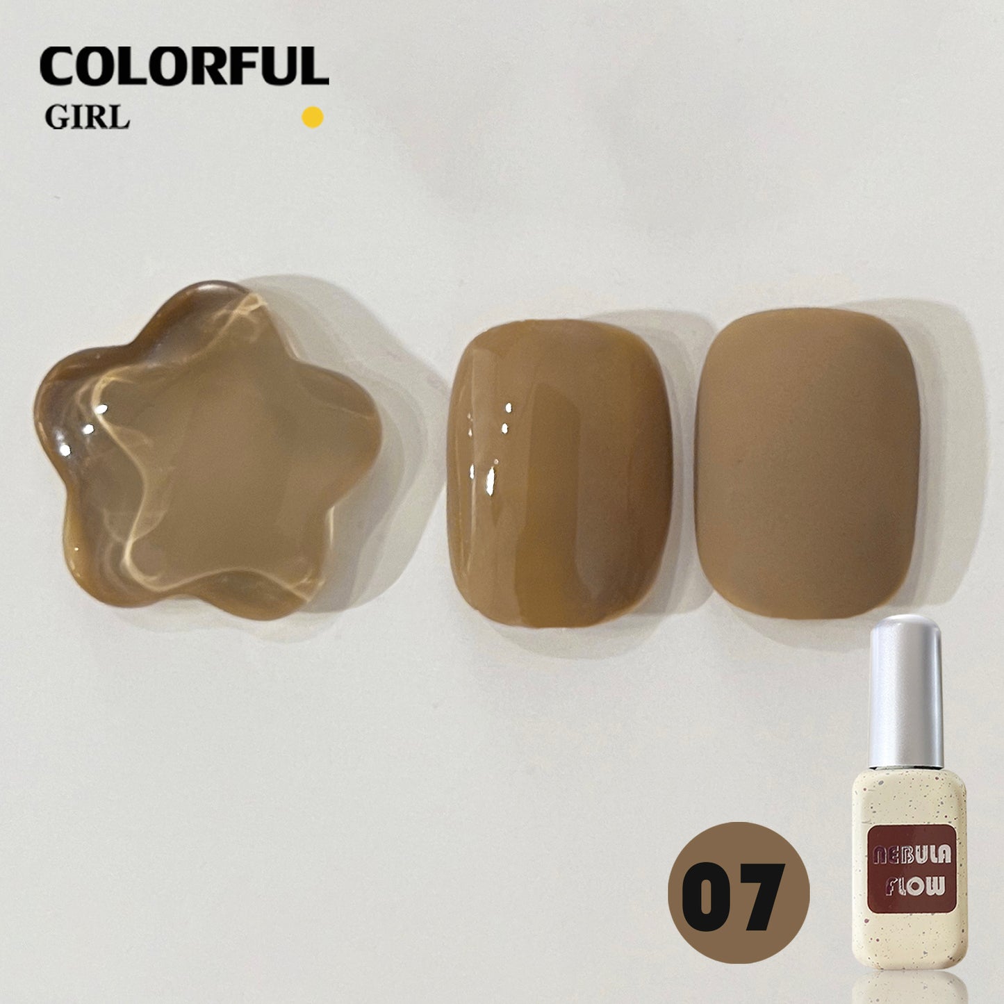 【พร้อมส่ง】 NF-009|12สี แบบแยกขวด สีเจลสีน้ำตาล NebulNFlow|     สีเจลสีพื้น/ สีเจลกลิซเตอร์/สีเจลไซรัป  วิบวับ สวยมาก สีแน่น ต้องอบ