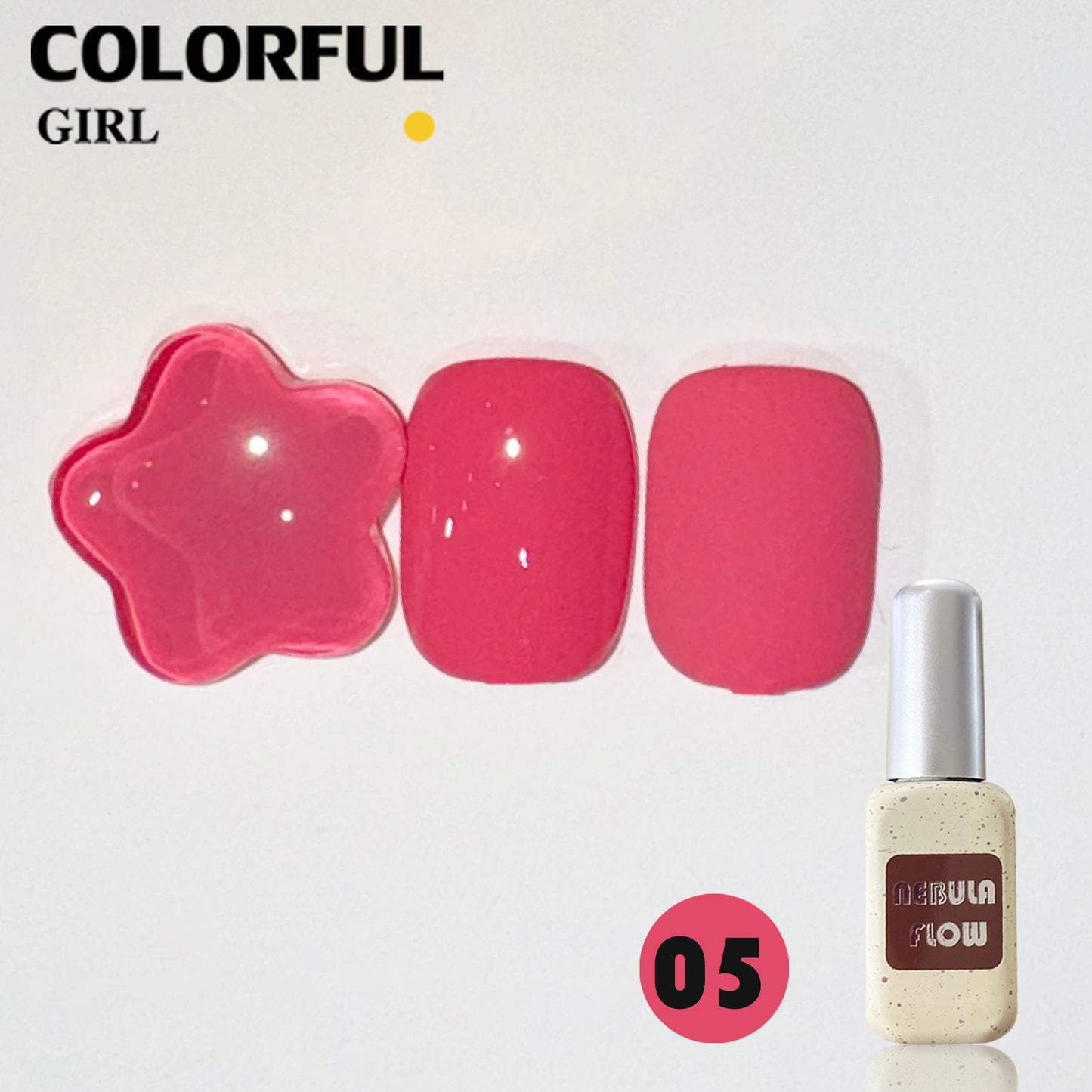 【พร้อมส่ง】NF-012 |12สี แบบแยกขวด สีเจลสีชมพู NebulNFlow| สีเจลกลิซเตอร์/สีเจลสีพื้น/ ต้องอบ สีแน่น วิบวับ สวยมาก