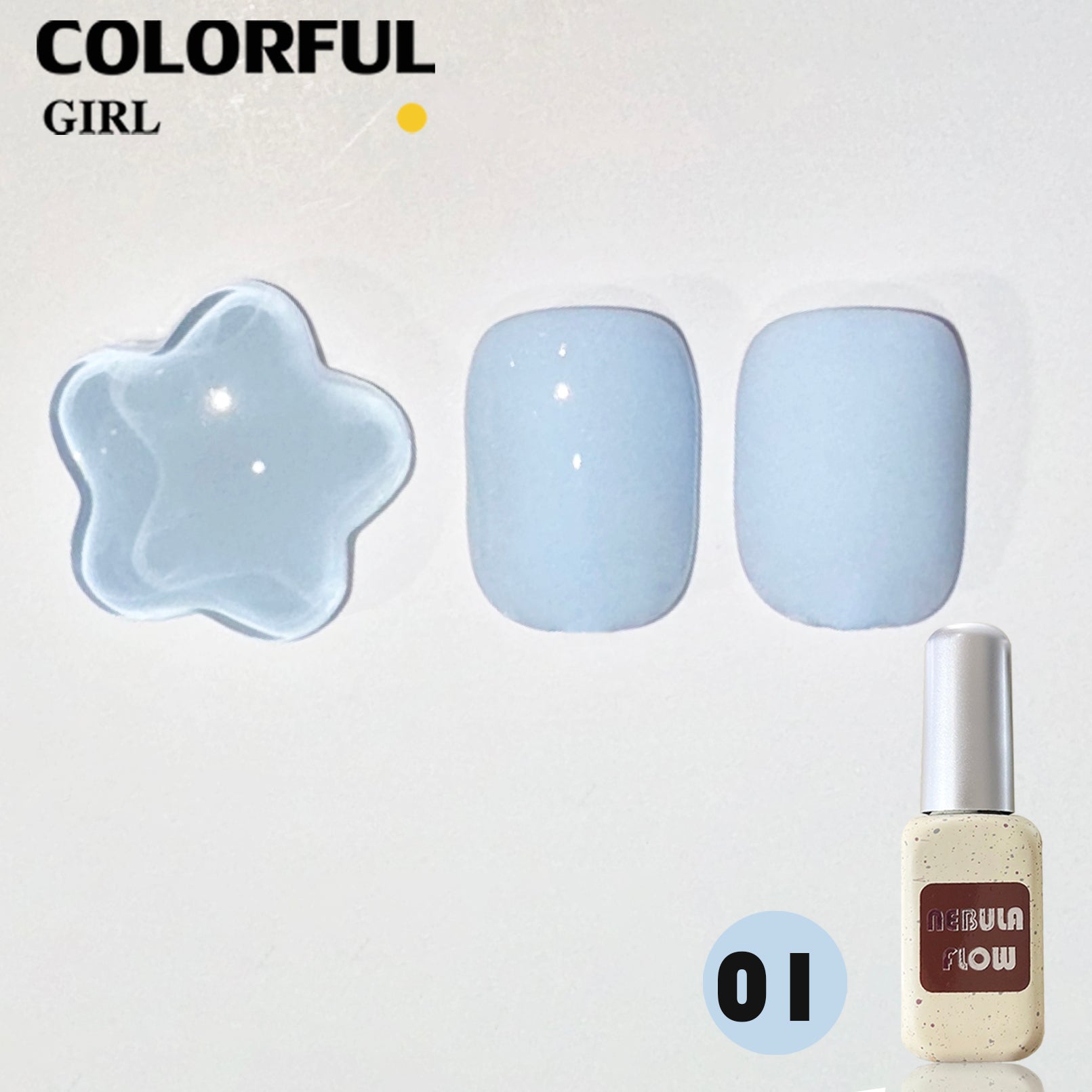 NebulNFlow 12 สี สีพาสเทล แบบแยกขวด | สีพาสเทล