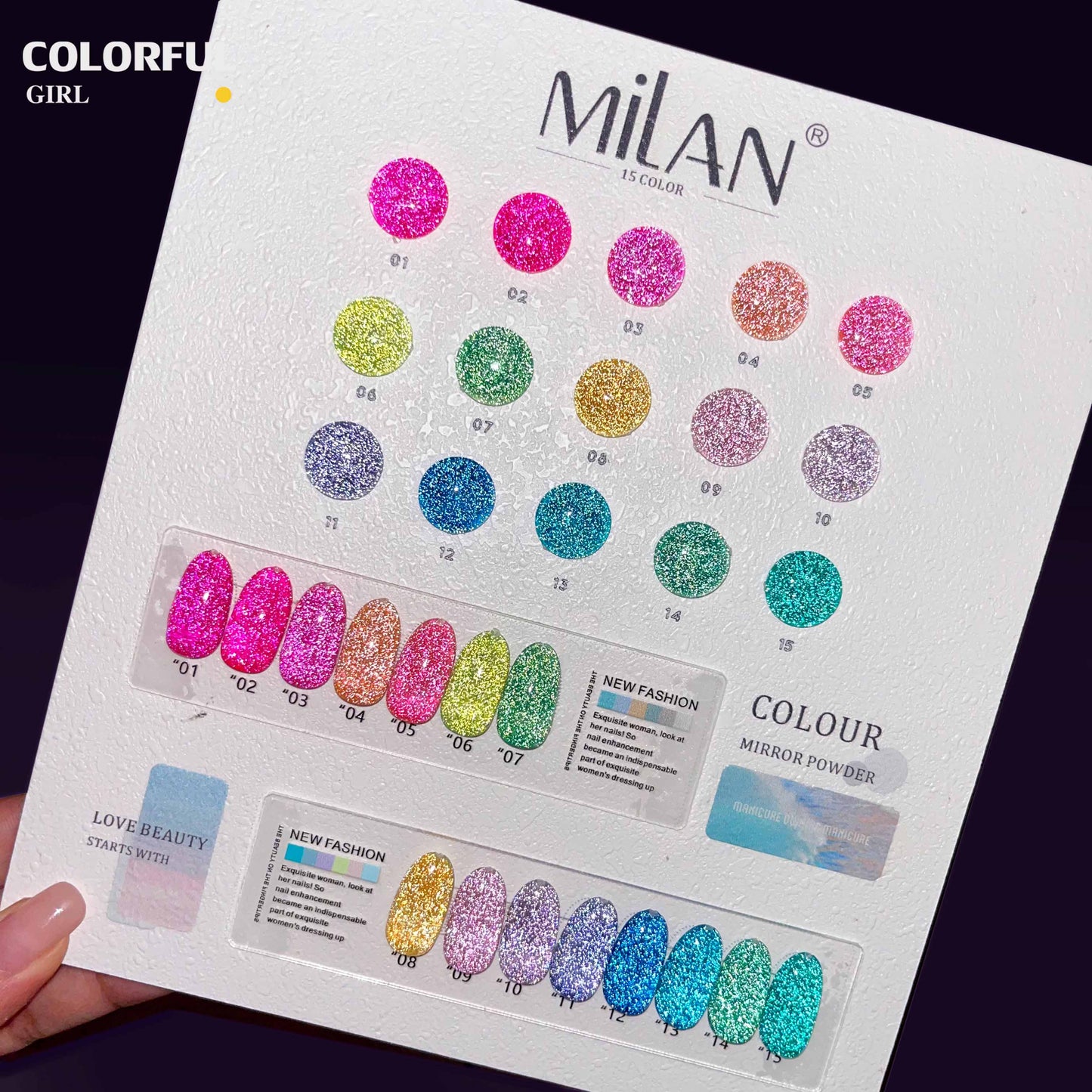 สีทาเล็บเจล 【พร้อมส่ง】MILAN 15สี สีเจล สีเจลแฟลช15สี สีเจลแฟลช แถม ชาร์ทสี 15 มล.