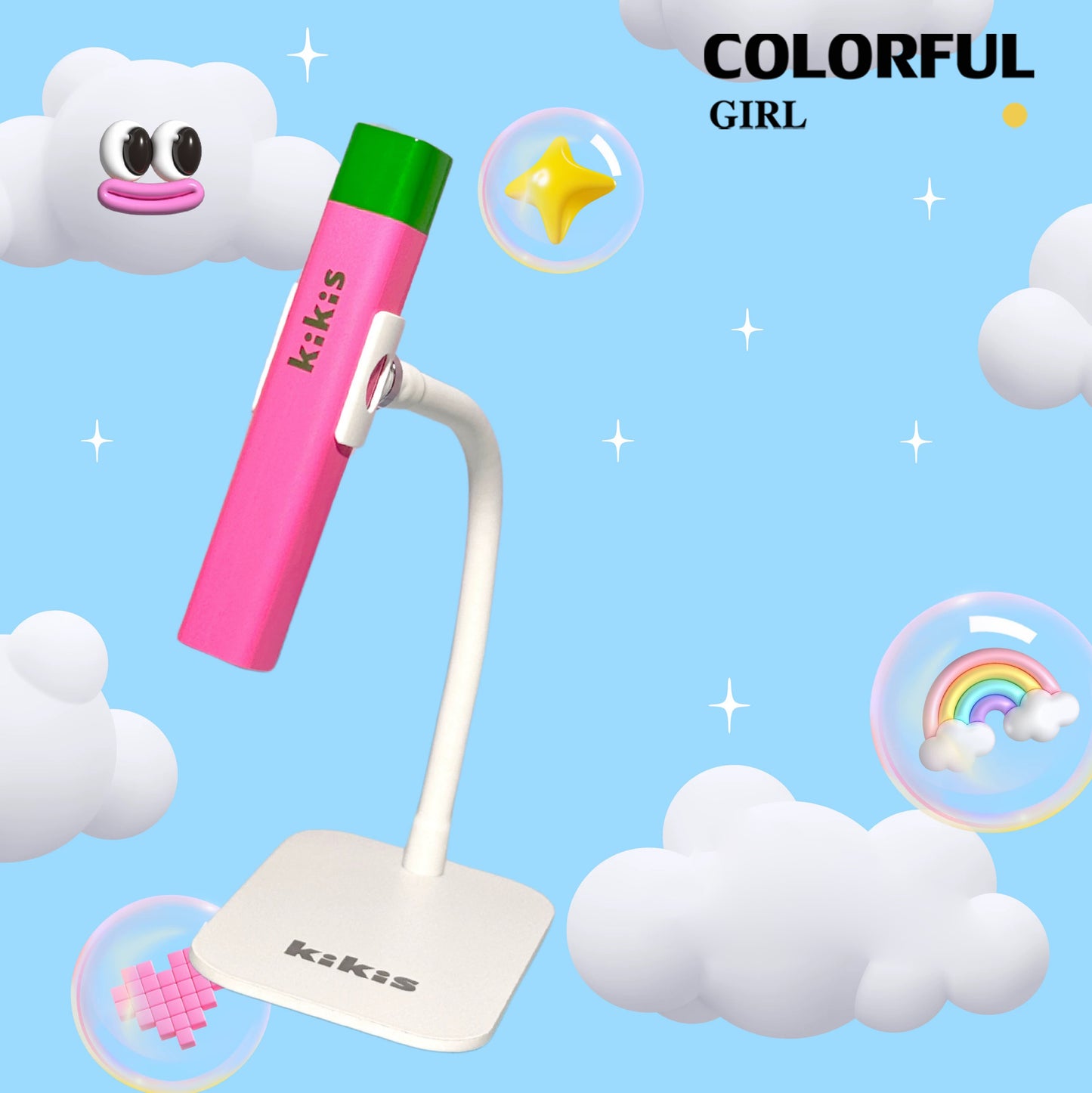 【พร้อมส่ง】ทุกสีไฟฉายอบเล็บ kikis แยกขาย ขาตั้ง / ไฟฉายอบเล็บ สี แบบพกพา 3w. ล็อกอะไหล่ ชาร์จไฟได้ สามารถใช้สำหรับอบเจลล็อคสี