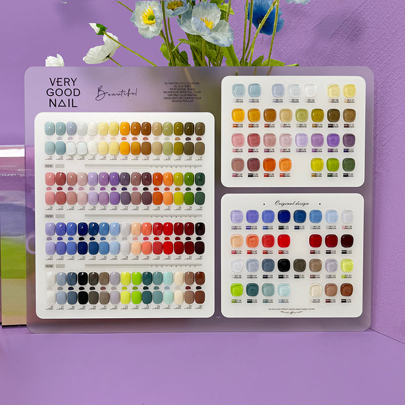 very good60สี ฟรีชาร์ตสี เบส ท๊อป สีเจล15ml.