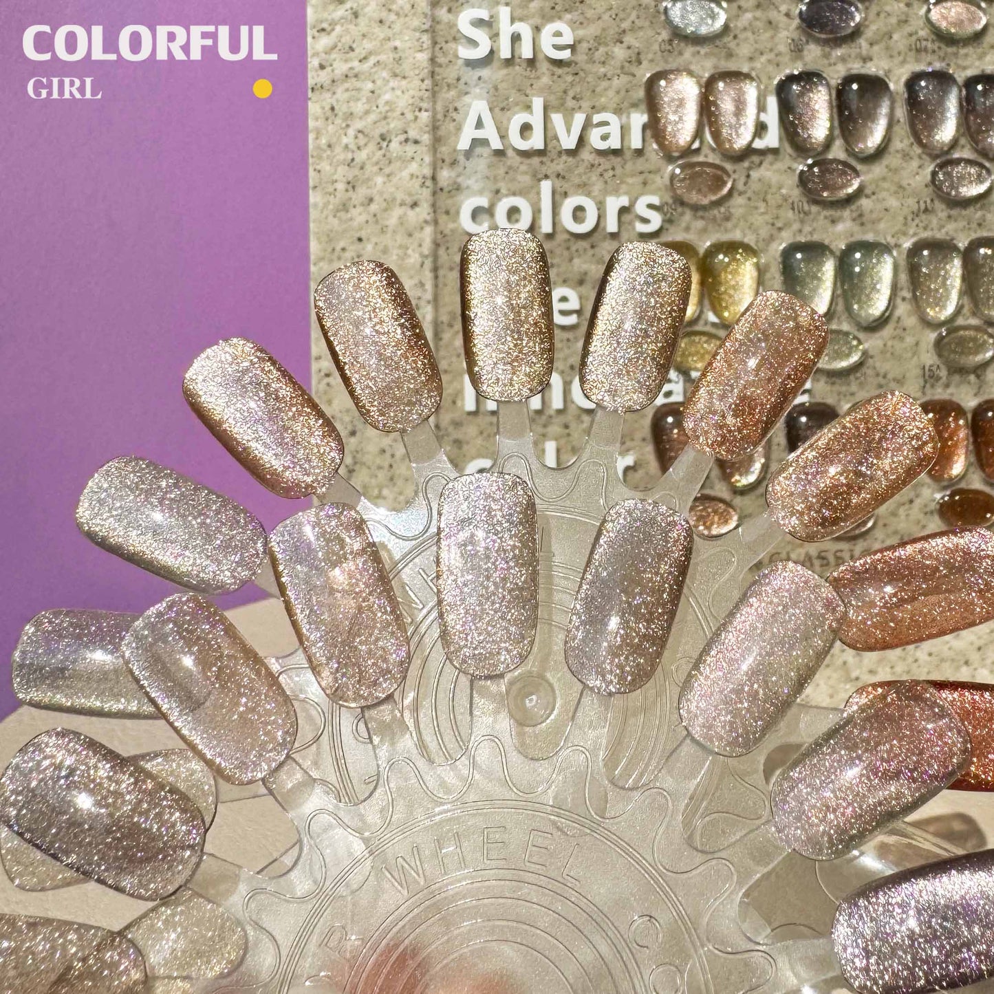 【พร้อมส่ง】16สี สีเมอแลด สีเจลแคทอาย สีลูกแก้ว Maillard color system สีเจลแคทอาย JIAOYANSHE (JYS) สีเจล16สี แถมชาร์ทอะคริลิคสำเร็จรูป + แม่เหล็ก