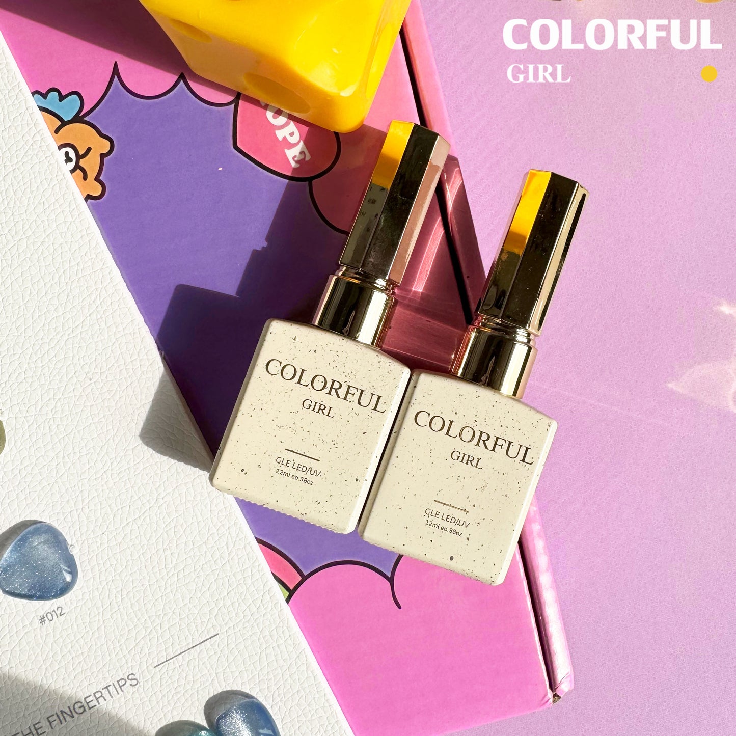 【พร้อมส่ง】 สีทาเล็บเจล Colorful girl สี( Colorful girl) สีเจล สีเจลแคทอาย12สี สีเจลแคทอาย แถม ชาร์ทสี
