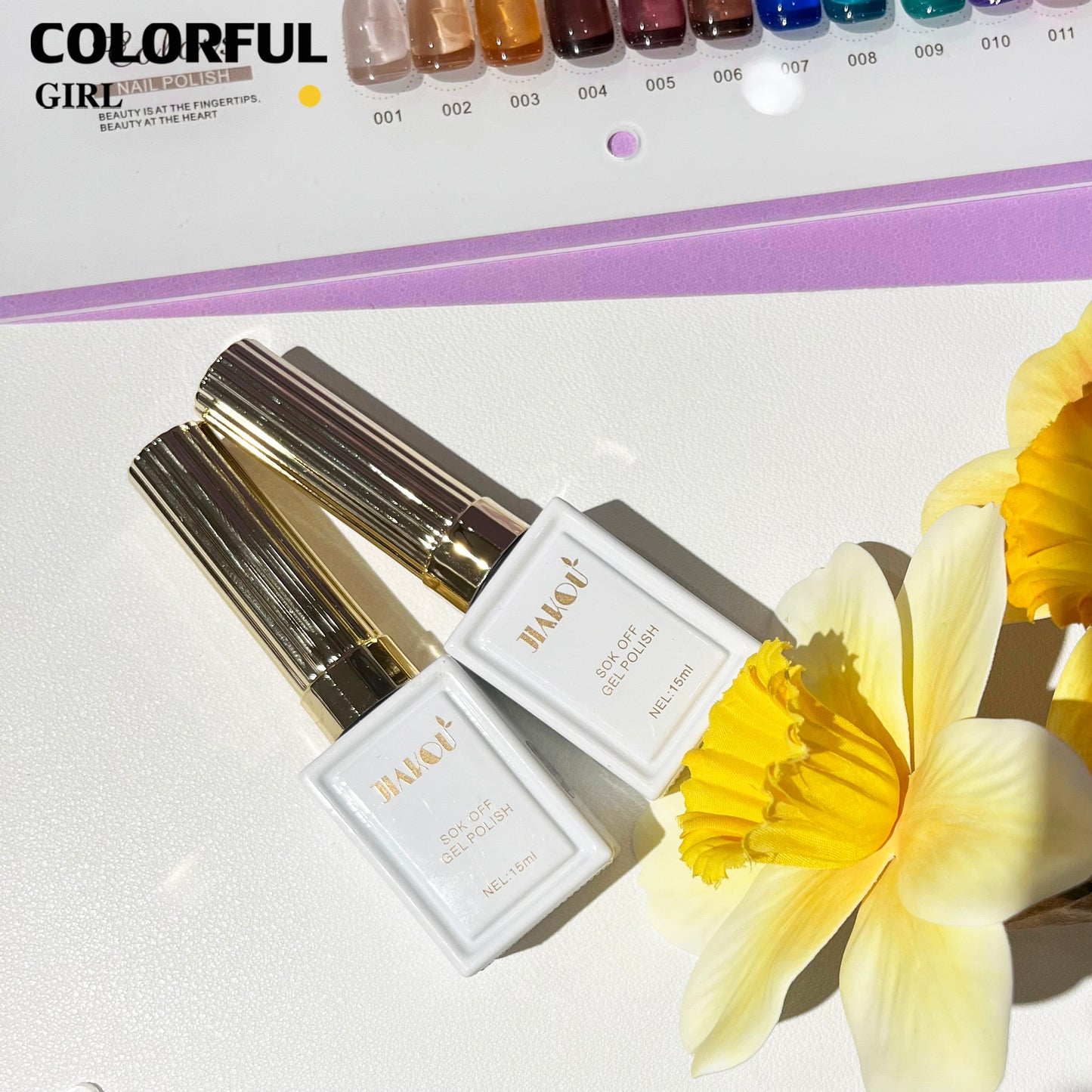 พร้อมส่ง สีลูกแก้ว 12สี แบรนด์JIAKOU รุ่น ใหม่ล่าสุด สีเจลแคทอาย ฟรีชาร์ทสี Cat eye แม่เหล็ก เอฟเฟกต์มันเงามาก