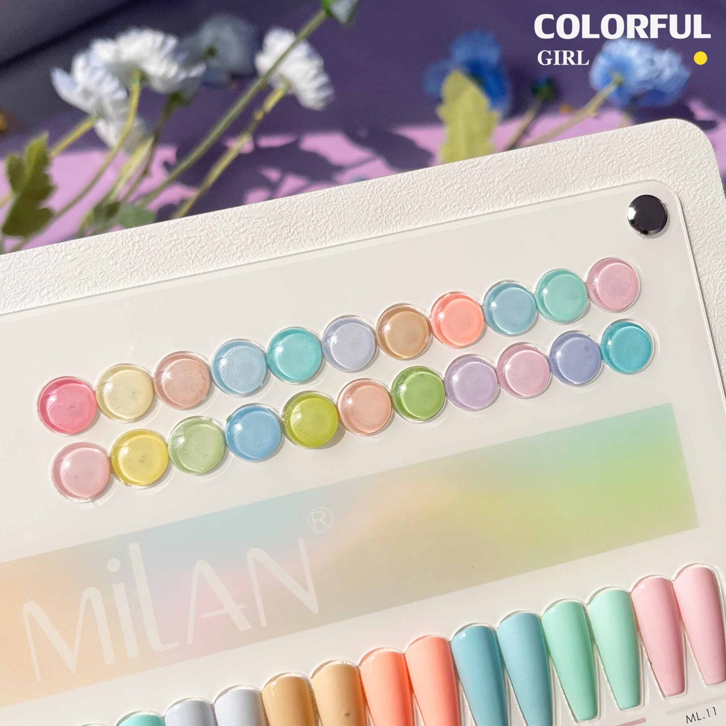 【พร้อมส่ง】 สีทาเล็บเจล (MILAN 22สี) สีเจล Macaron 22สี Macaron+แถมชาทสีฟร