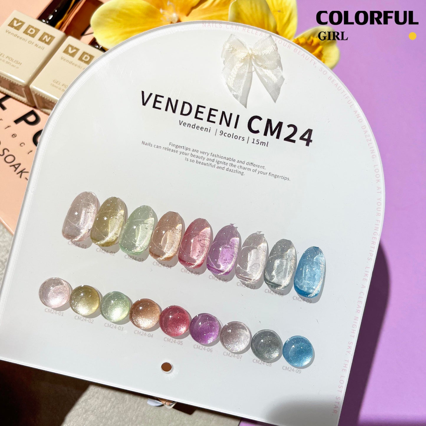 พร้อมส่งในไทย สีเจลทาเล็บแคทอาย《 VENDEENI VDN-CM34》9สี สีลูกแก้วแคทอาย สีลูกแก้ว ส่งไว! แถม ชาร์ทสี✨