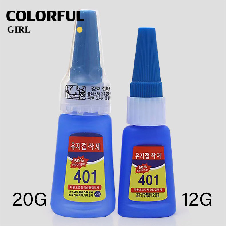 พร้อมส่งกาวติดเล็บปลอม 401 เนื้อเจลน้ํา (ไม่ต้องอบ) อุปกรณ์ทําเล็บ กาวติดอะไหล่เล็บ อุปกรณ์ทำเล็บ ติดเล็บปลอม กาวน้ำ401 20g/12g