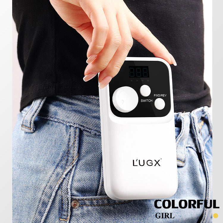 เครื่องเจียสำหรับเจียเล็บ LUGX LG-602S ขาว / ชมพู / ม่วง รอบหมุนสูงสุด 35000 รอบ 2200mAh